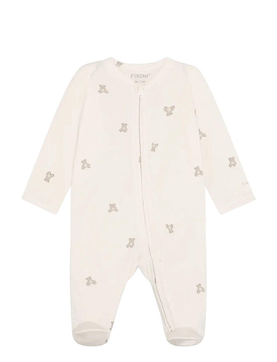 Fixoni - Nightsuit w. Feet - schlafoveralls - pure cashmere - 0