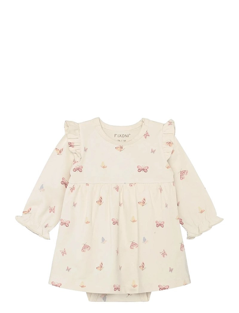 Fixoni - Body Dress LS - langärmelige babykleider - bleached mauve - 1