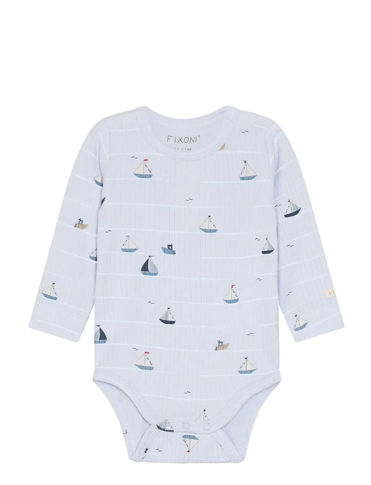 Fixoni - Body LS Rib - langærmede bodyer - arctic ice - 1