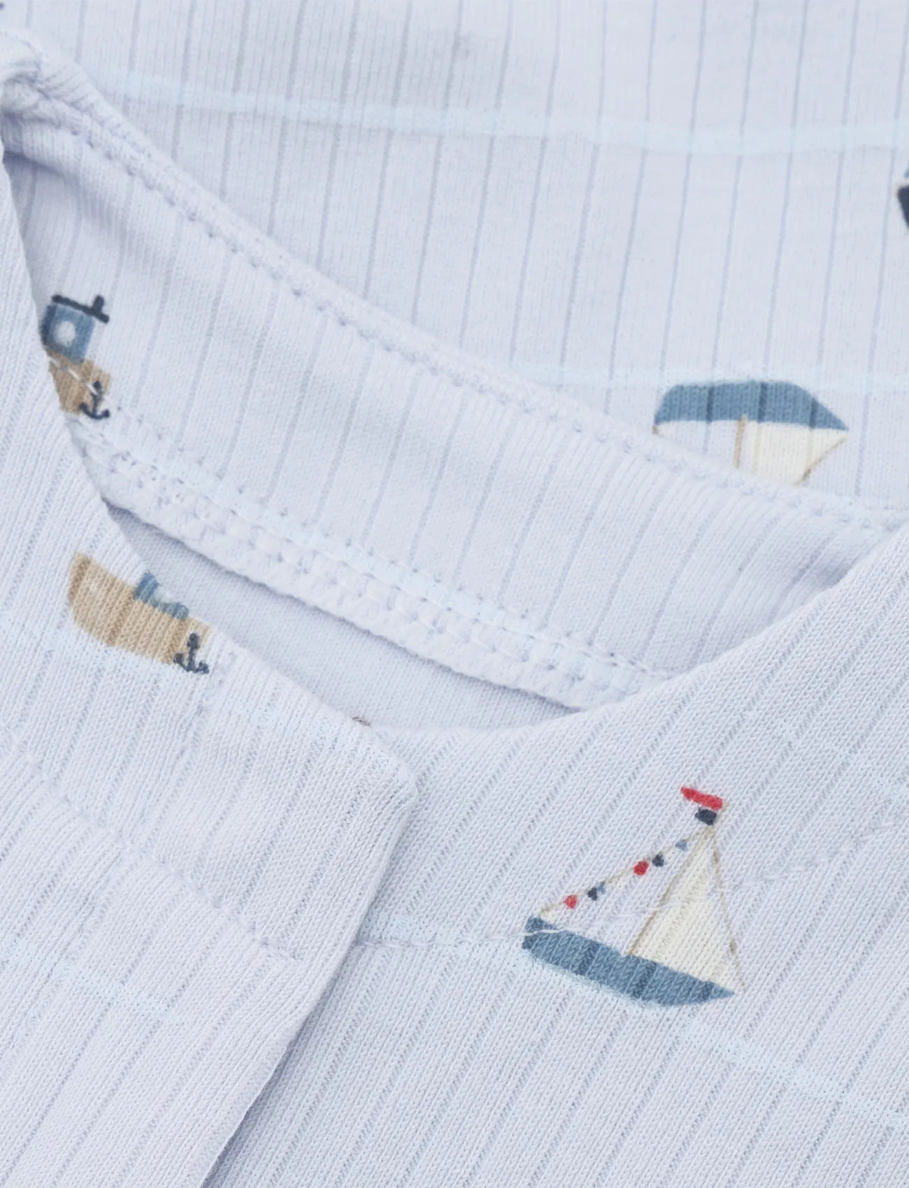 Fixoni - Romper LS Rib - pikkade varrukatega - arctic ice - 3
