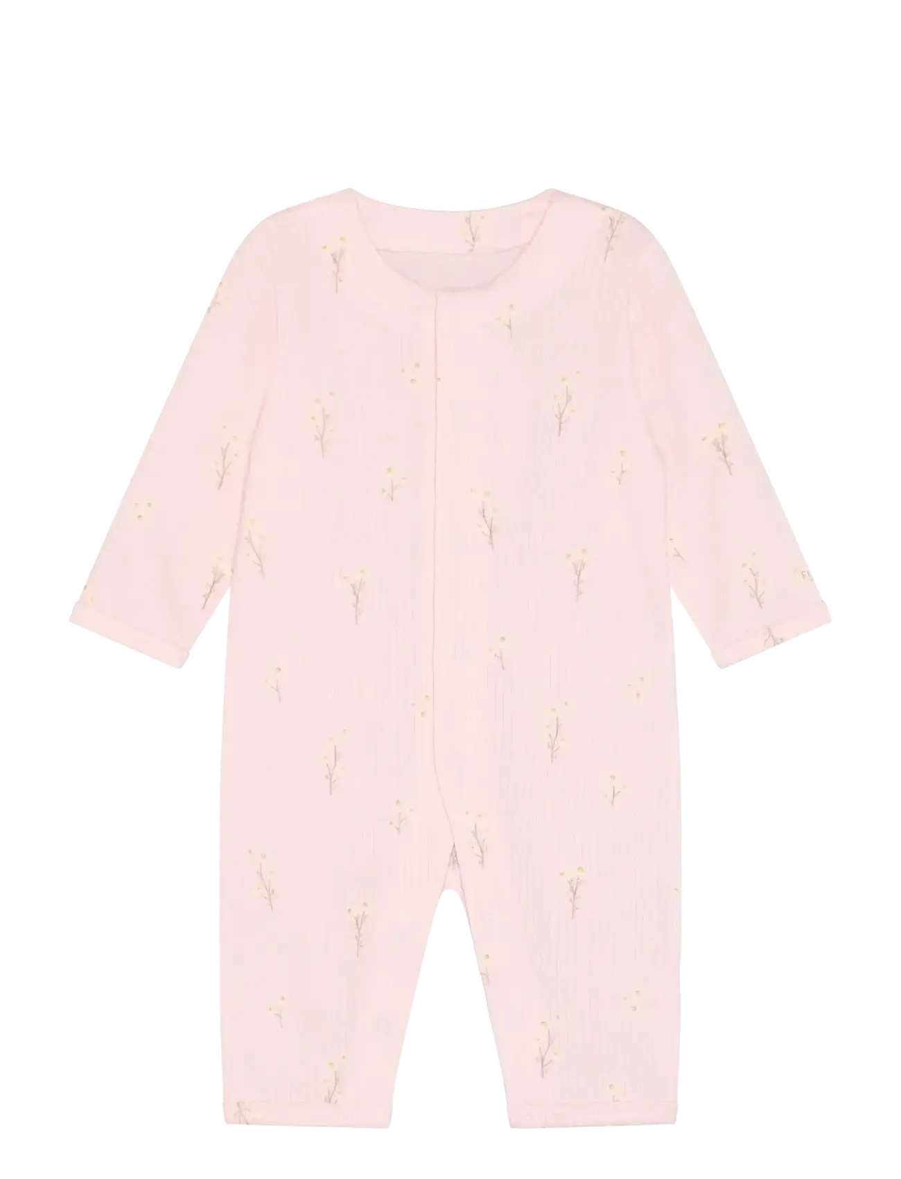 FIXONI Romper Ls Rib Pink - 80 - Kinder