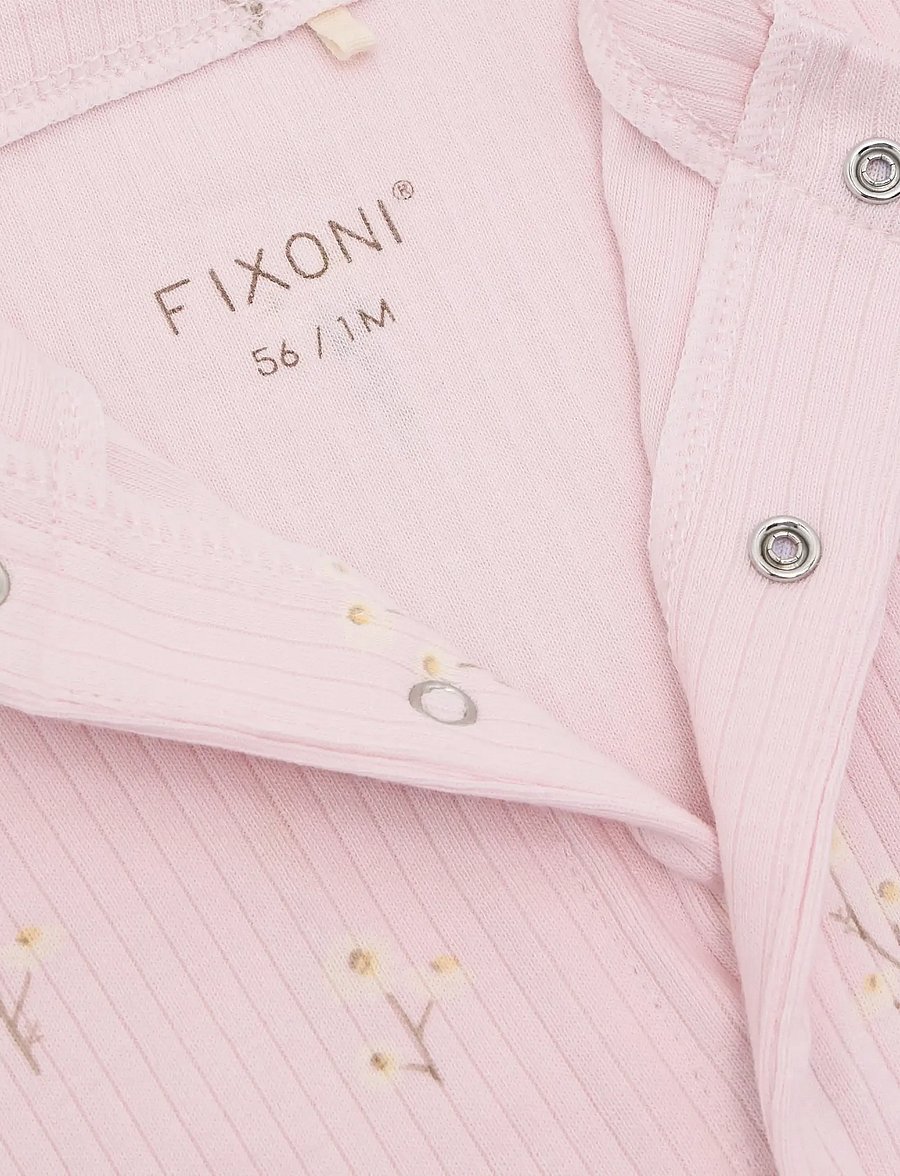 Fixoni - Romper LS Rib - långärmade bodysuits - potpourri - 2