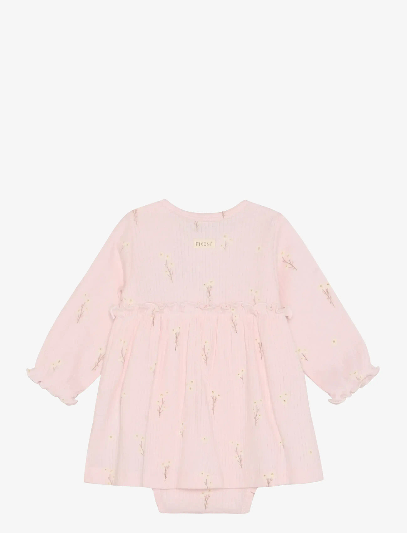 Fixoni - Body Dress LS Rib - pikkade varrukatega beebi kleidid - potpourri - 1