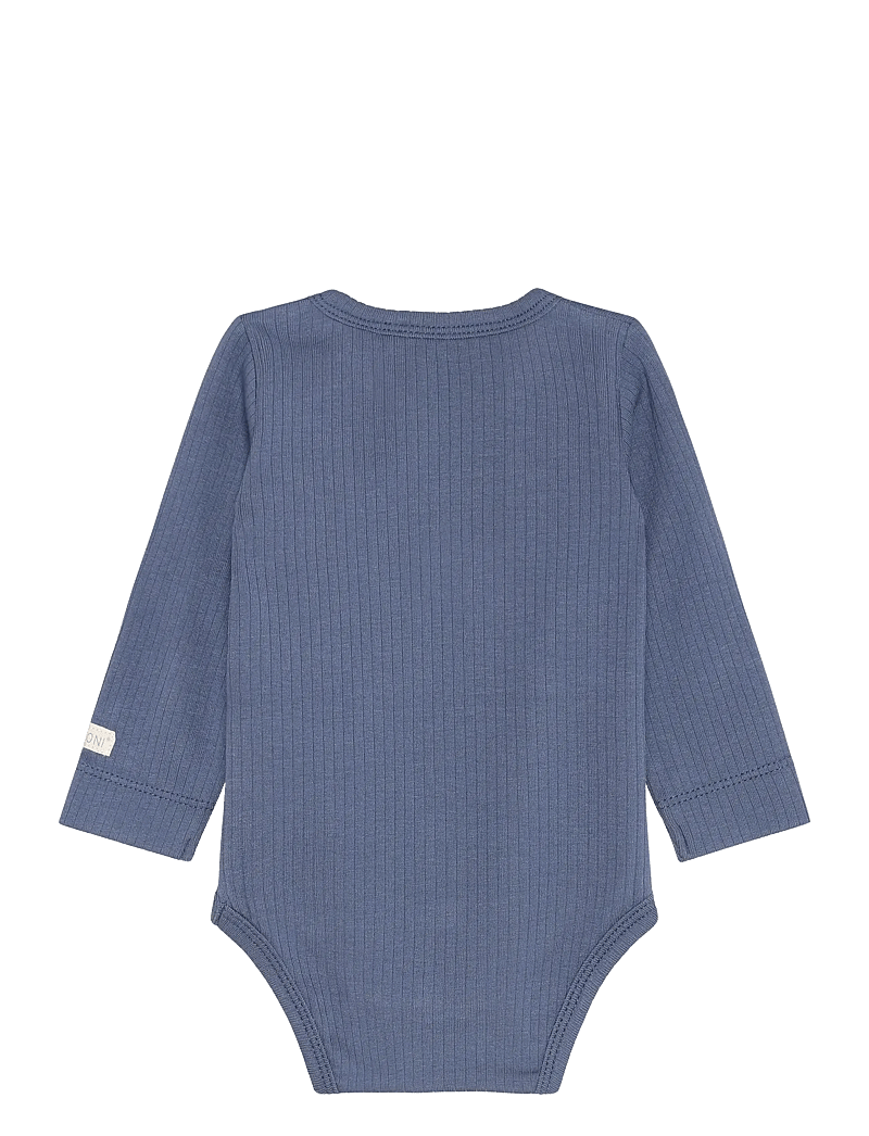 Fixoni - Body LS Rib - langærmede bodyer - vintage indigo - 1
