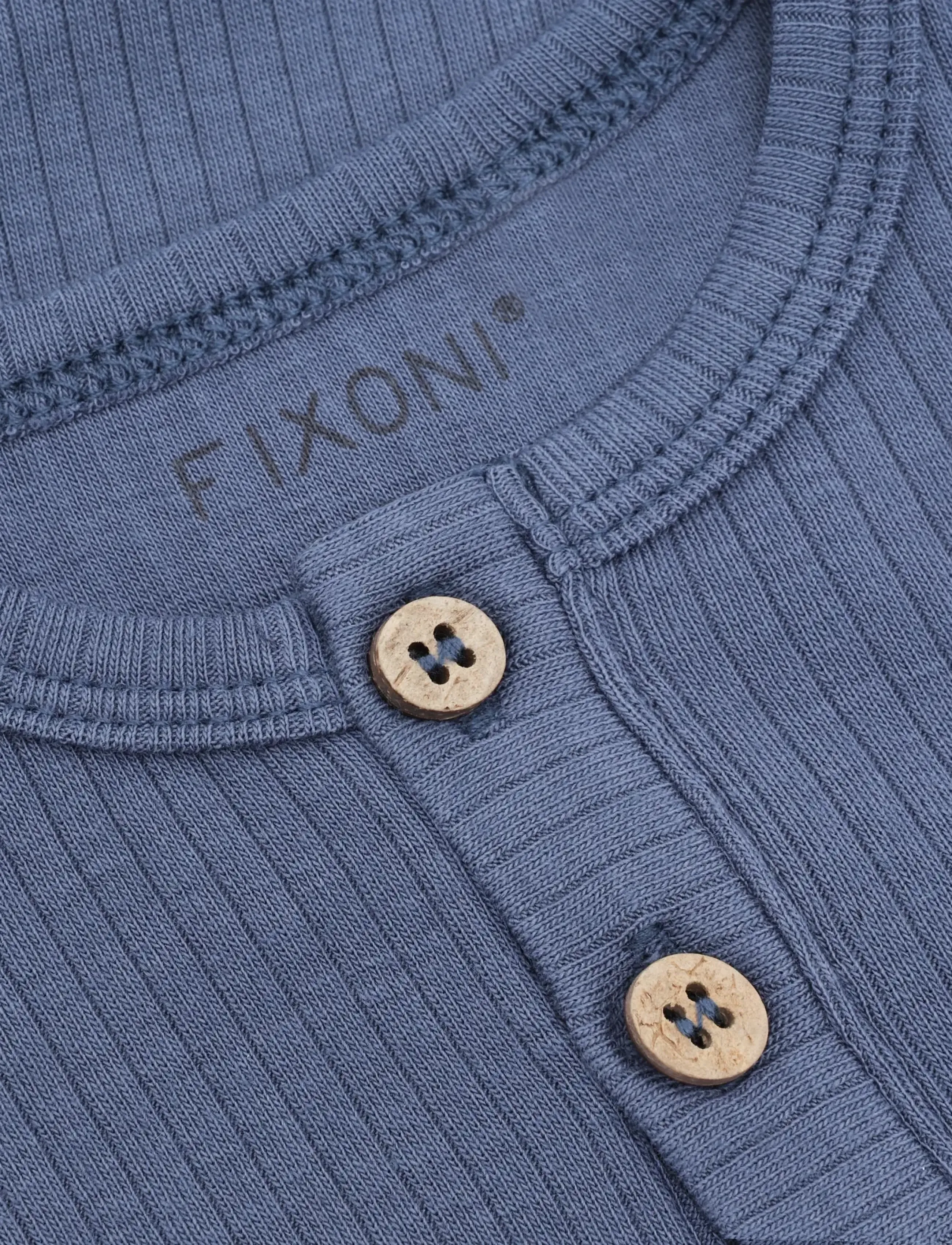 Fixoni - Body LS Rib - langerma samfellur - vintage indigo - 2
