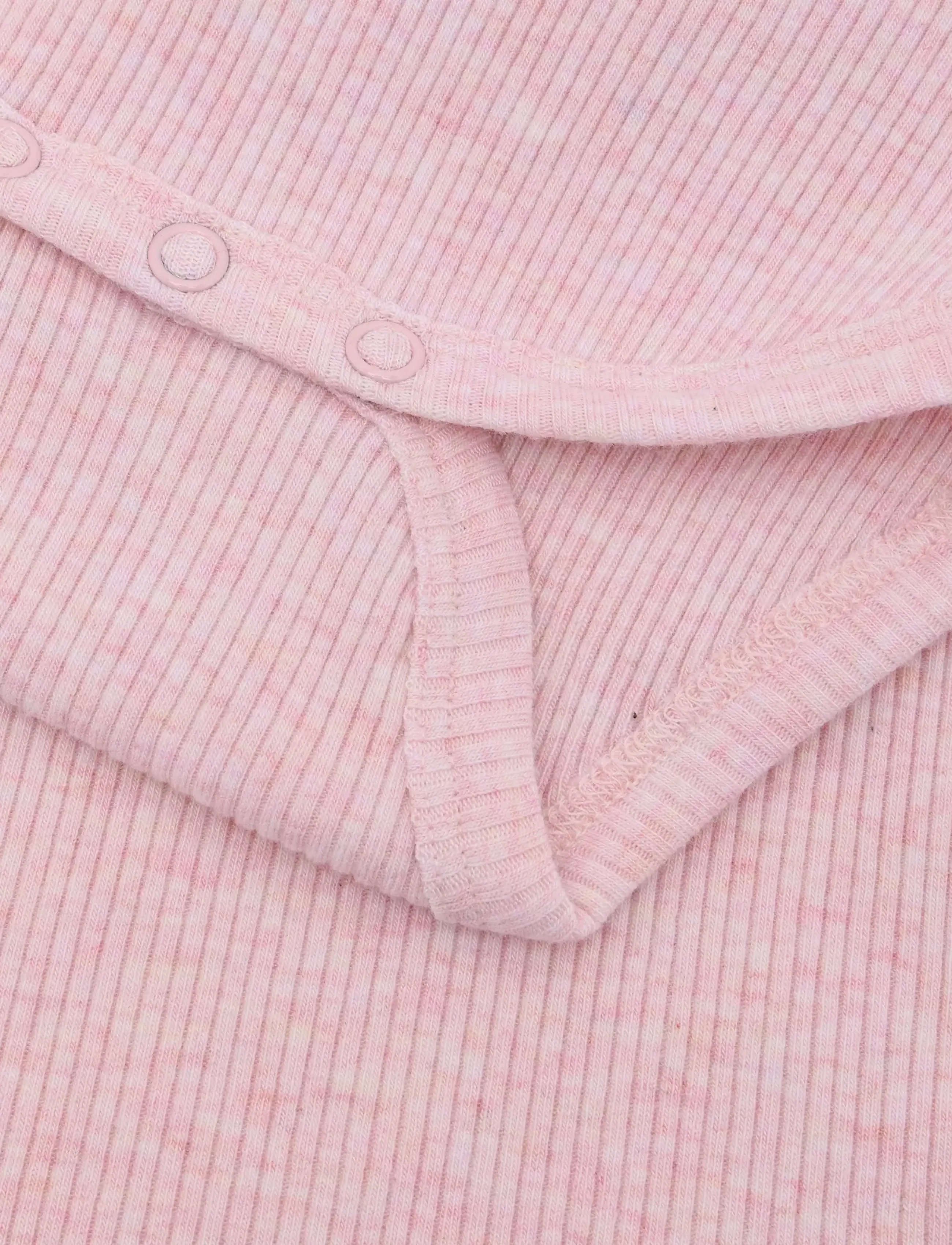 Fixoni - Body LS Melange Rib - langærmede bodyer - bleached mauve melange - 2