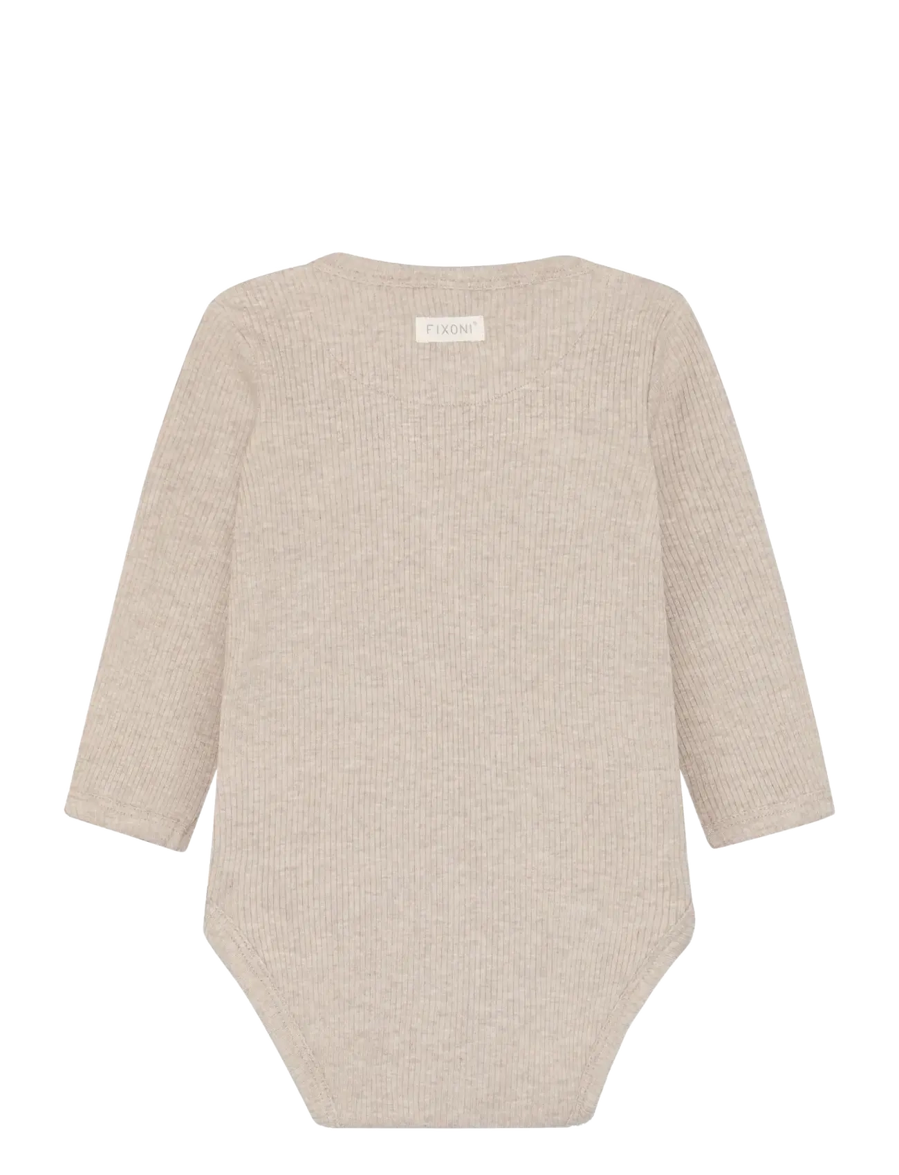 Fixoni - Wrap Body LS Melange Rib - pikkade varrukatega - pure cashmere melange - 1