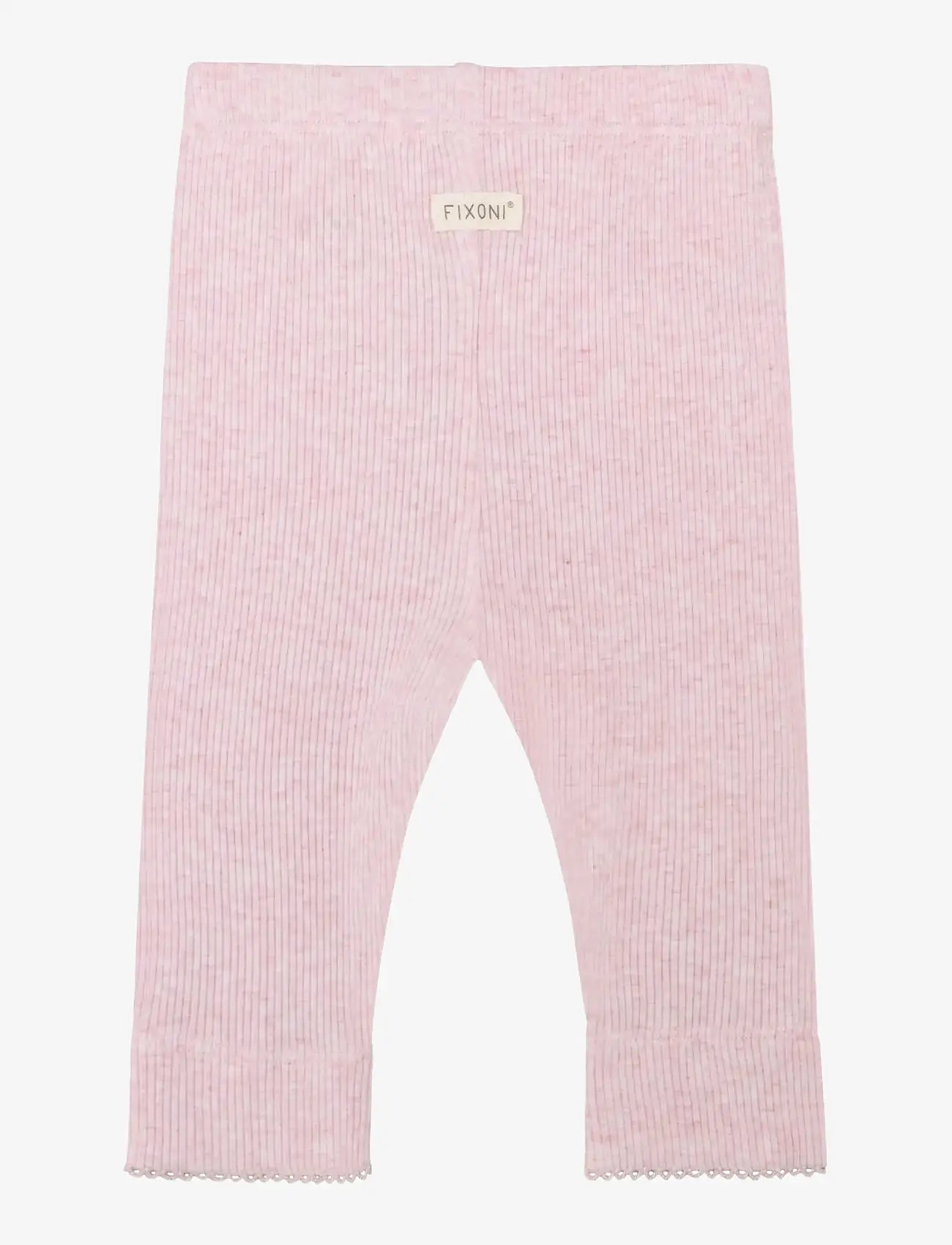Fixoni - Leggings Melange Rib - leggings - bleached mauve melange - 1