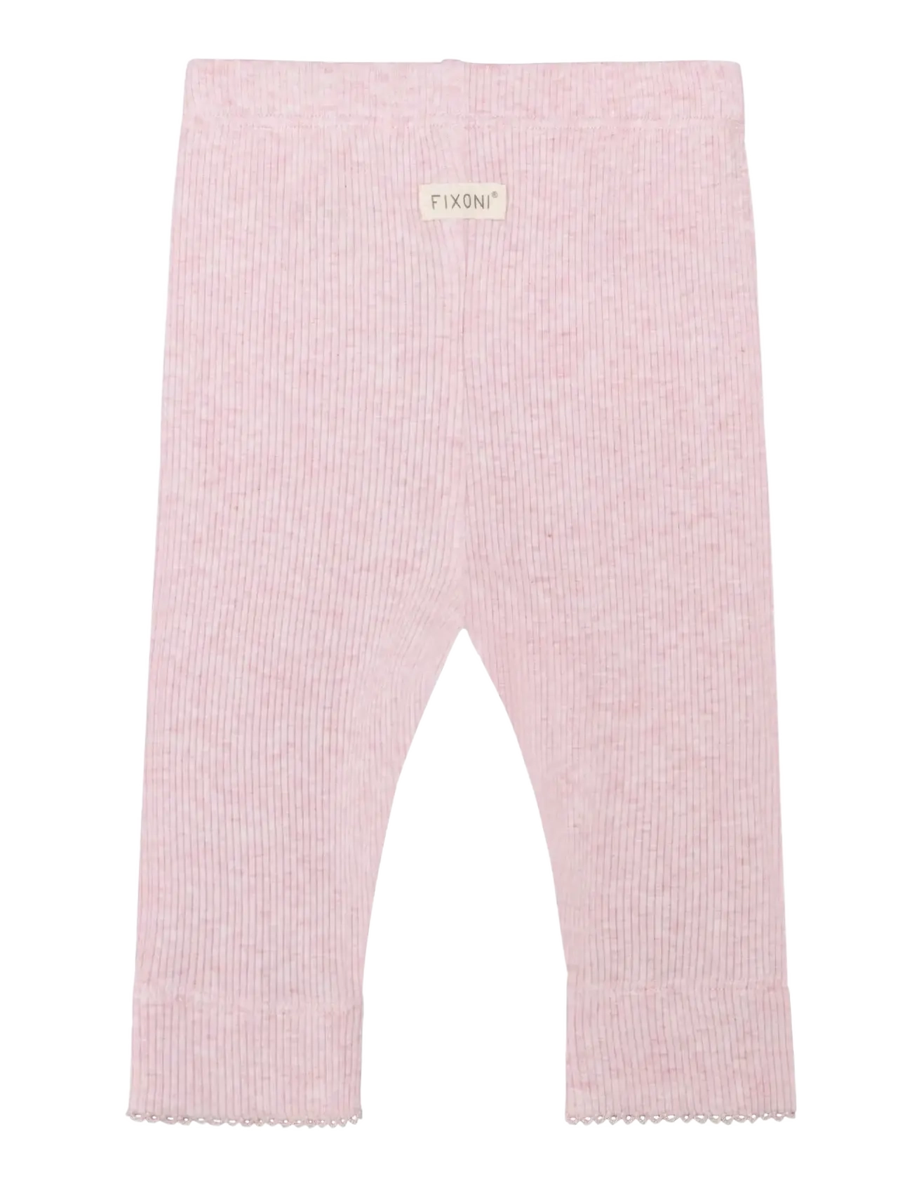 Fixoni - Leggings Melange Rib - retuusid - bleached mauve melange - 1