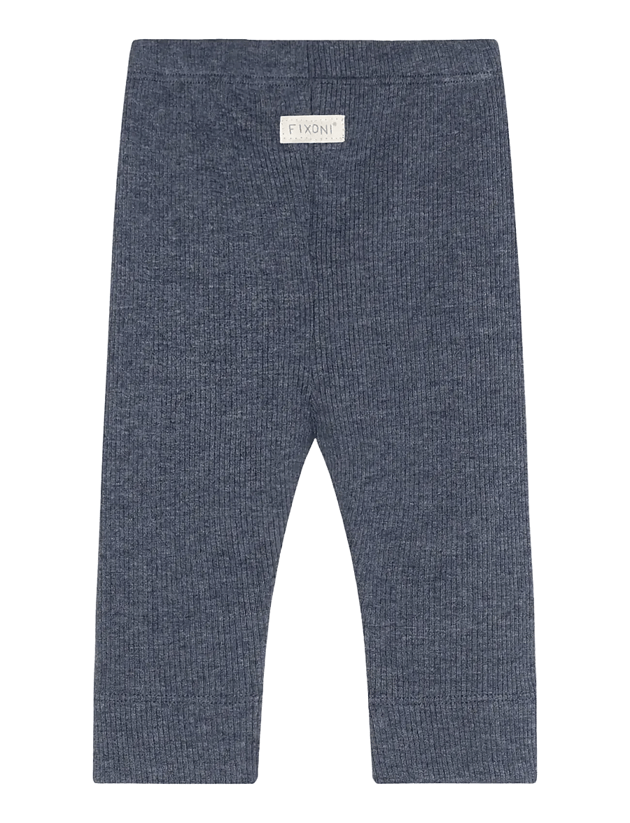 Fixoni - Leggings Melange Rib - leggings - vintage indigo melange - 1