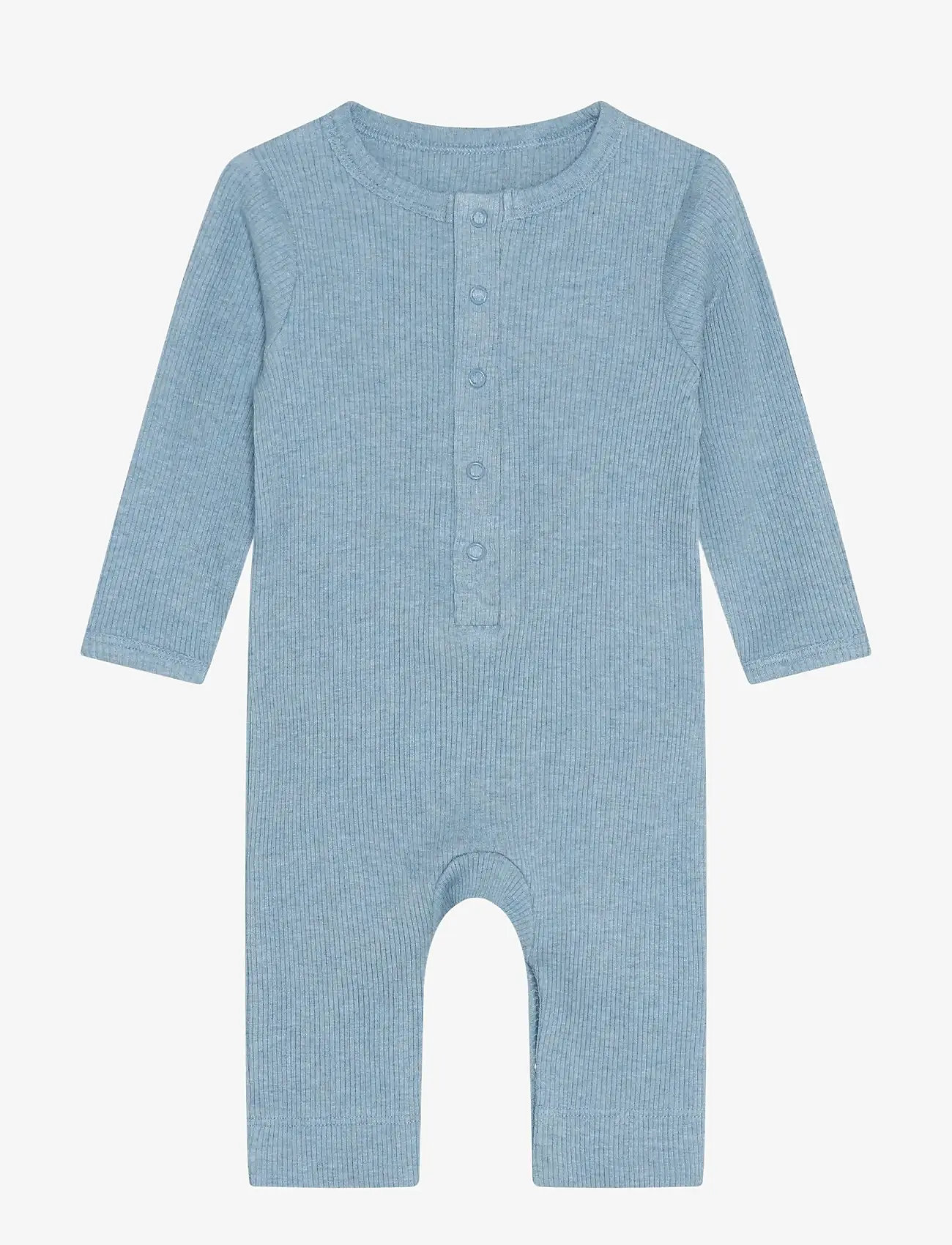 Fixoni - Rompers LS Melange Rib - langærmede - mountain spring melange - 0