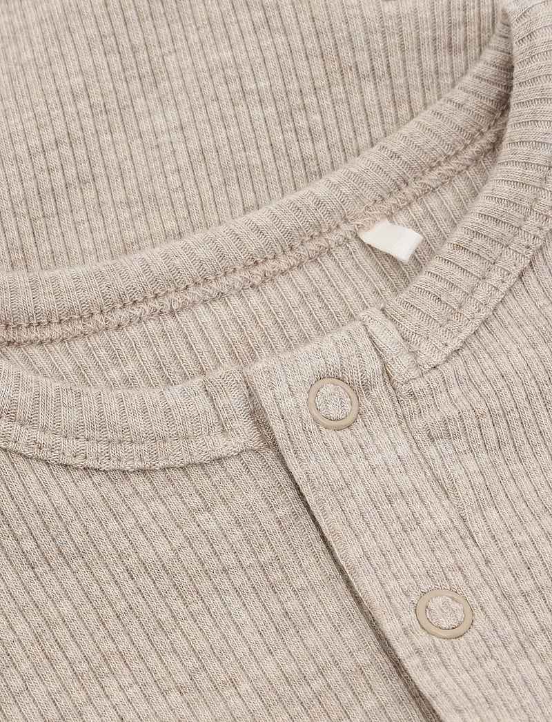 Fixoni - Rompers LS Melange Rib - langærmede - pure cashmere melange - 2