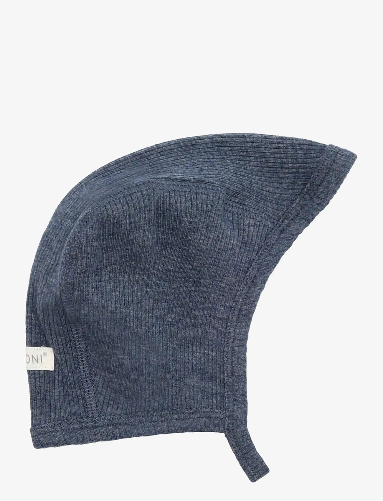 Fixoni - Helmet Melange Rib - babymützen - vintage indigo melange - 0