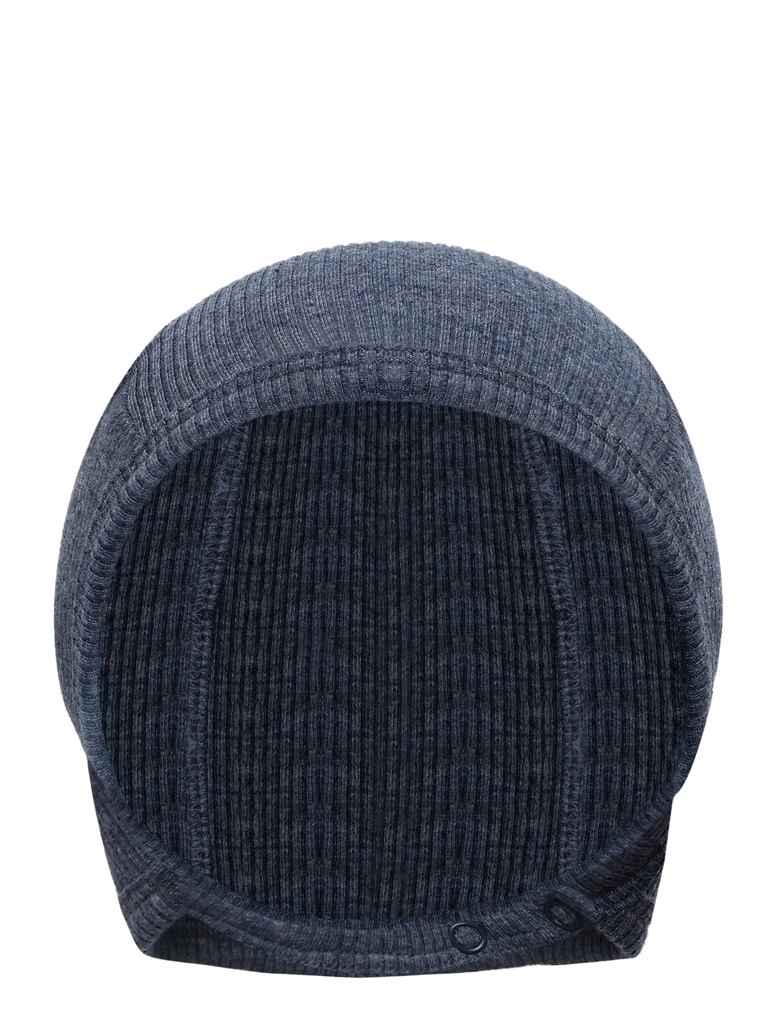 Fixoni - Helmet Melange Rib - babymützen - vintage indigo melange - 1