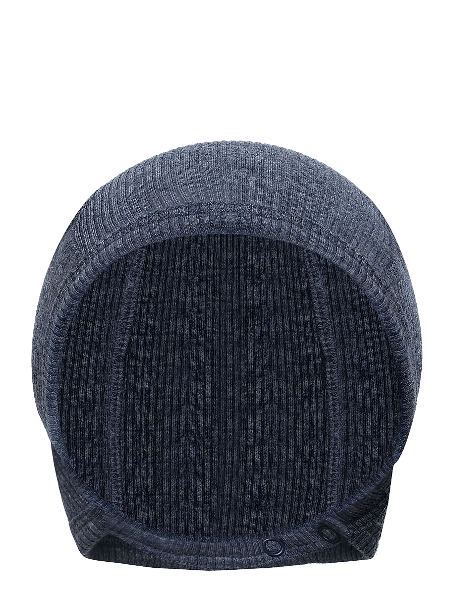 Fixoni - Helmet Melange Rib - babymützen - vintage indigo melange - 1