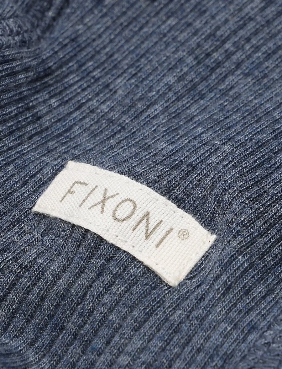 Fixoni - Helmet Melange Rib - babymützen - vintage indigo melange - 2