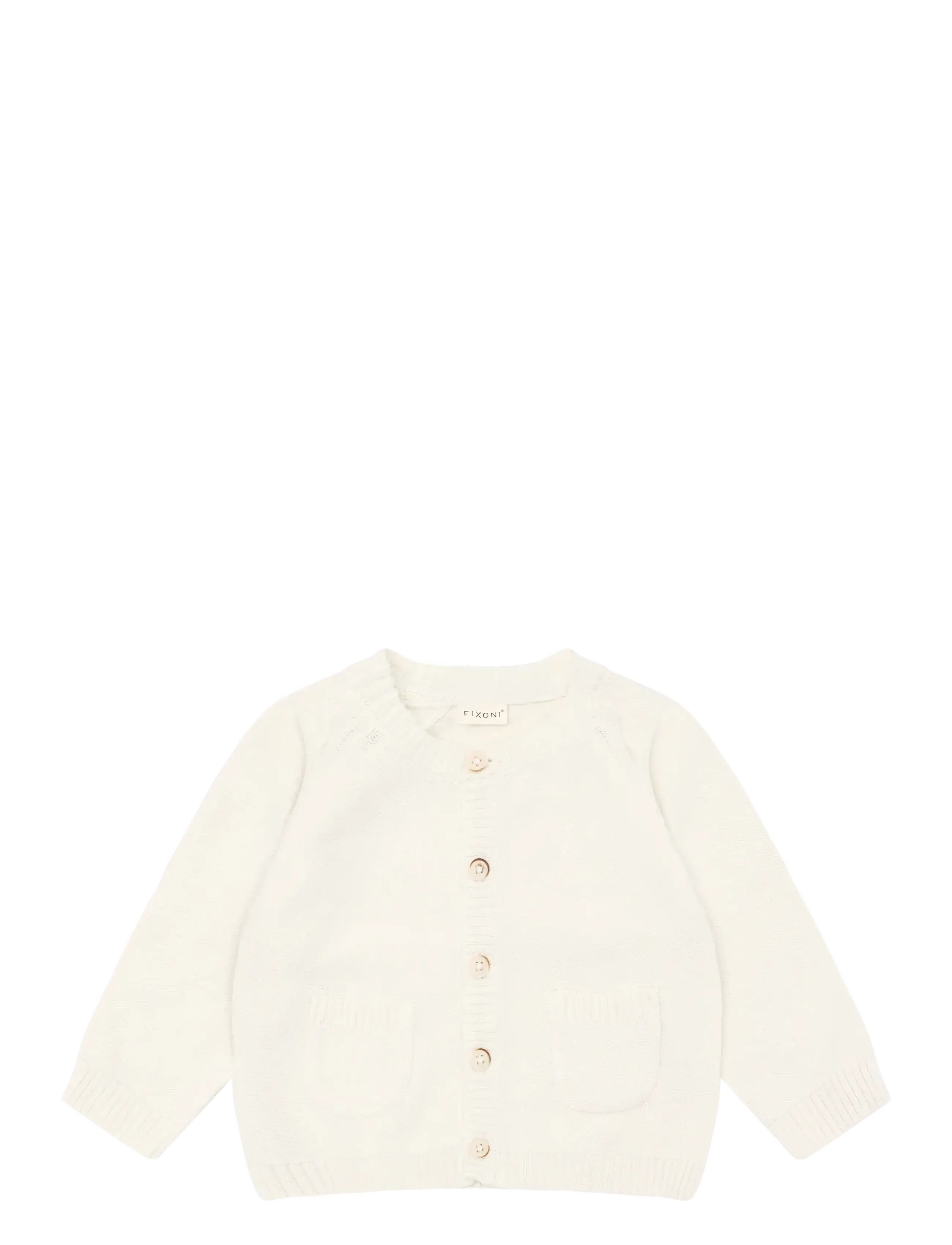 Fixoni Cardigan Knit - Stickat - ANTIQUE WHITE / cream