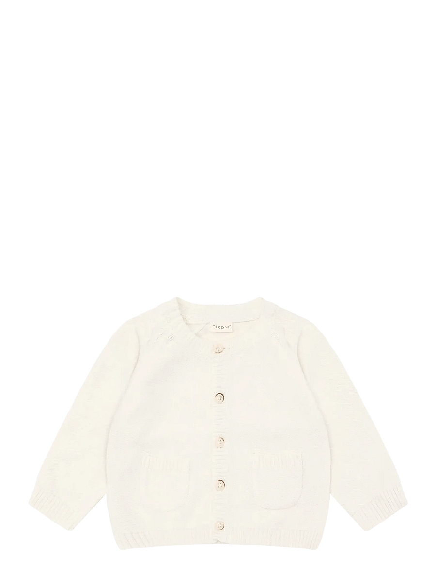 Fixoni - Cardigan Knit - cardigans - antique white - 1
