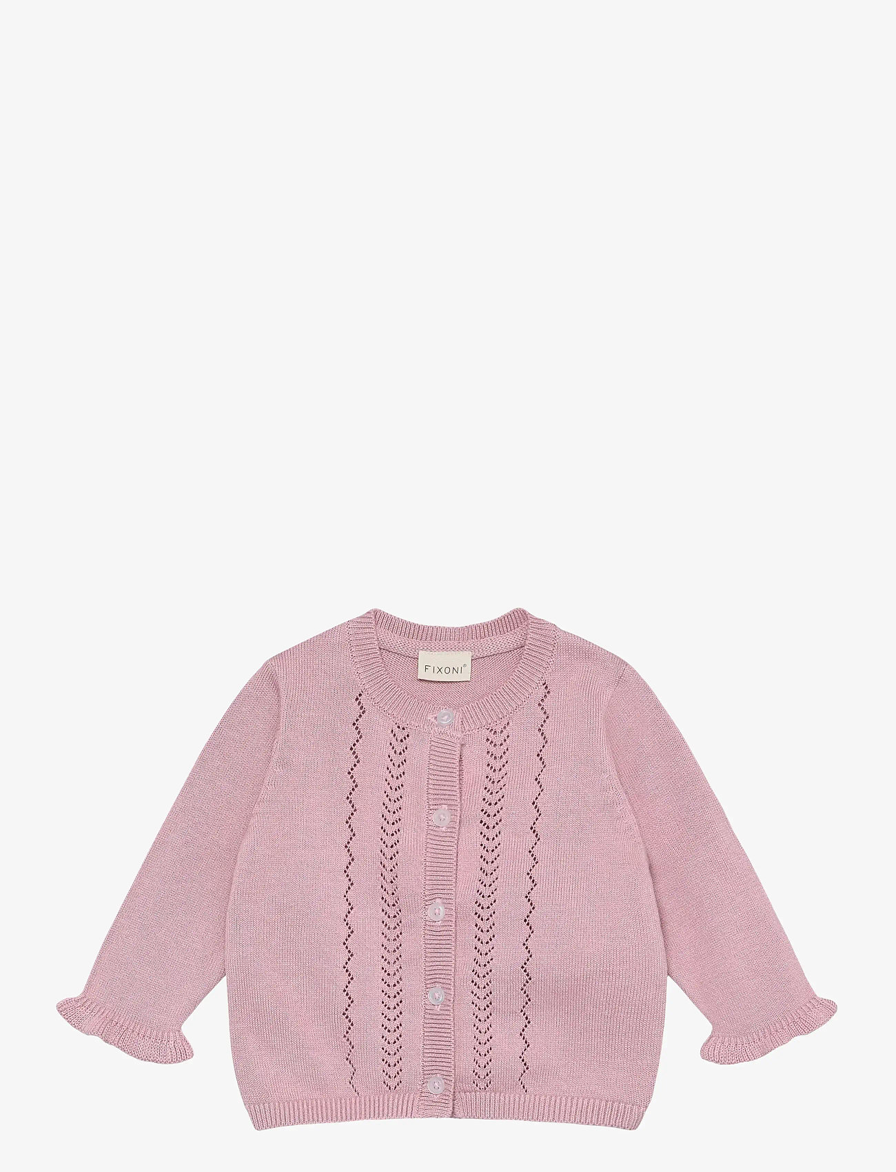 Fixoni - Cardigan Knit - cardigans - bleached mauve - 1