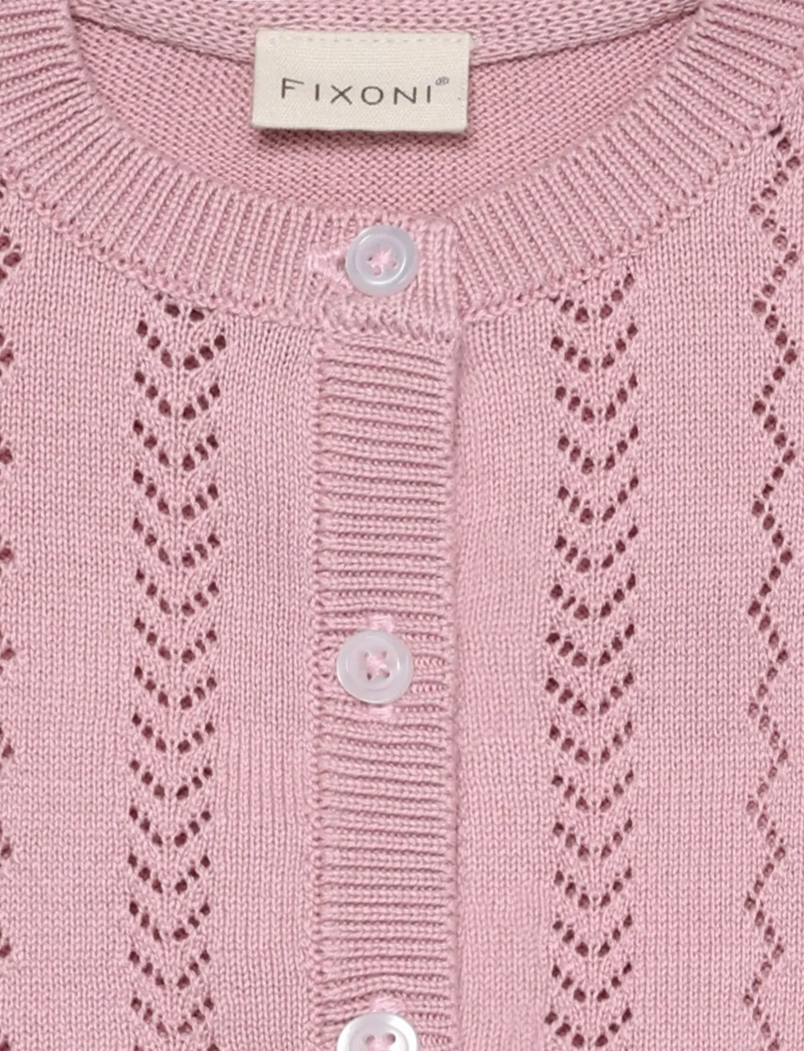 Fixoni - Cardigan Knit - gilets - bleached mauve - 3