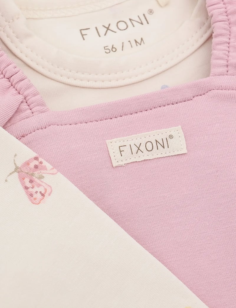 Fixoni - Set w. Body and Romper - sets mit body - bleached mauve - 4