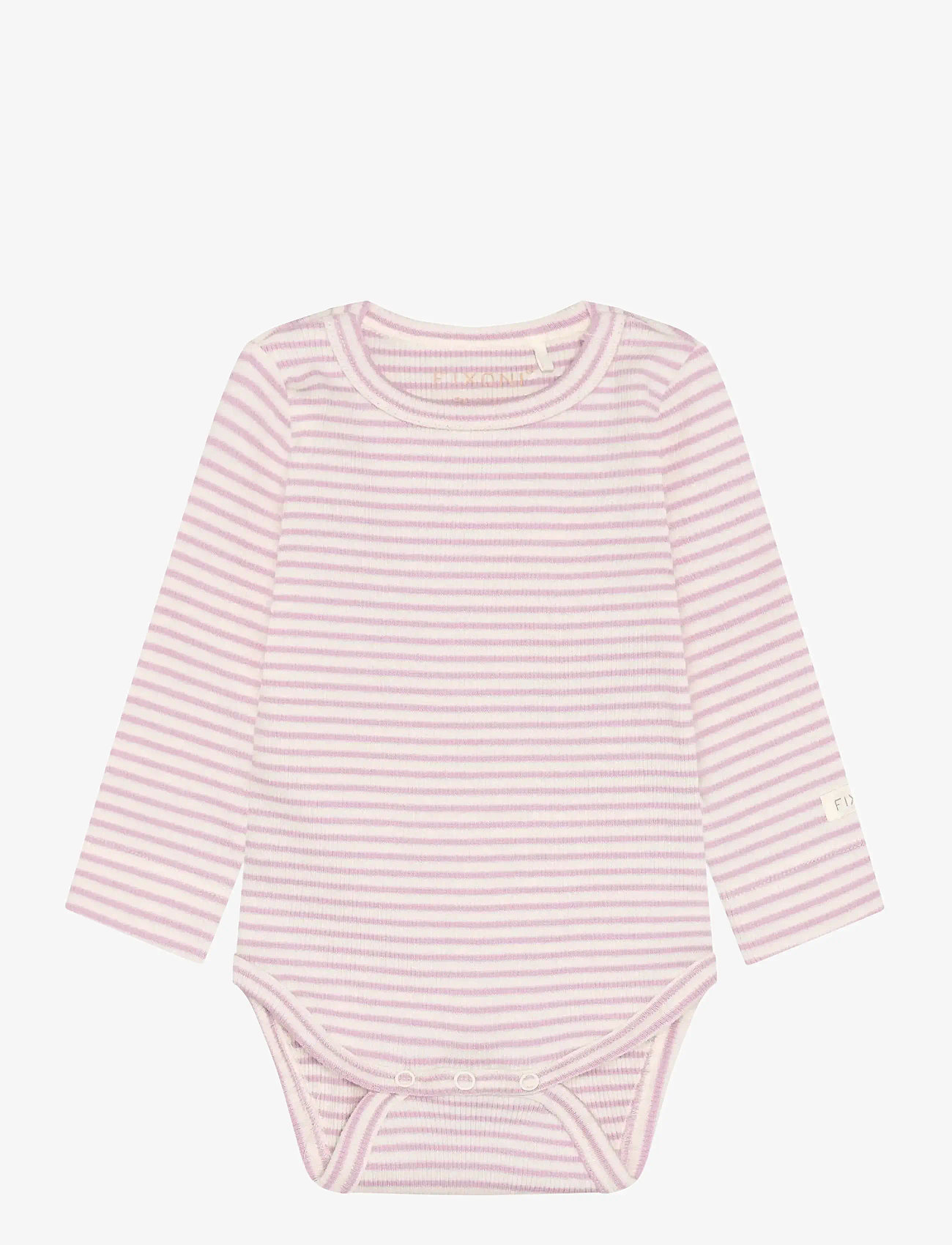 Fixoni - Body LS Rib - pikkade varrukatega - bleached mauve - 0