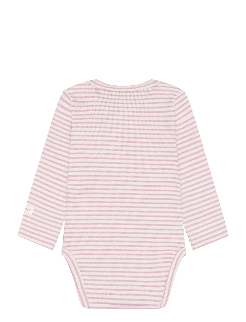 Fixoni - Body LS Rib - långärmade - bleached mauve - 1