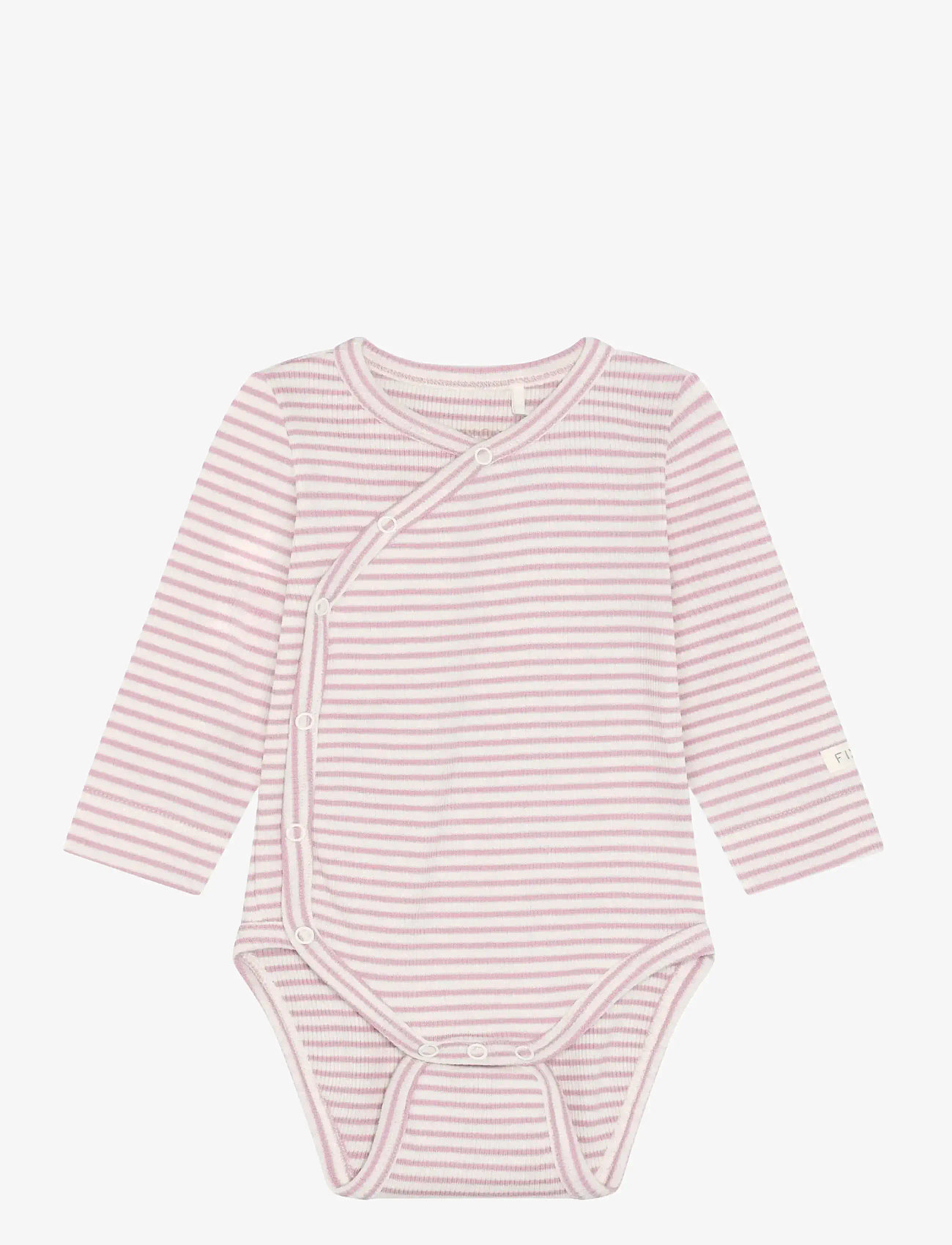 Fixoni - Wrap Body LS Rib - shop efter alder - bleached mauve - 0