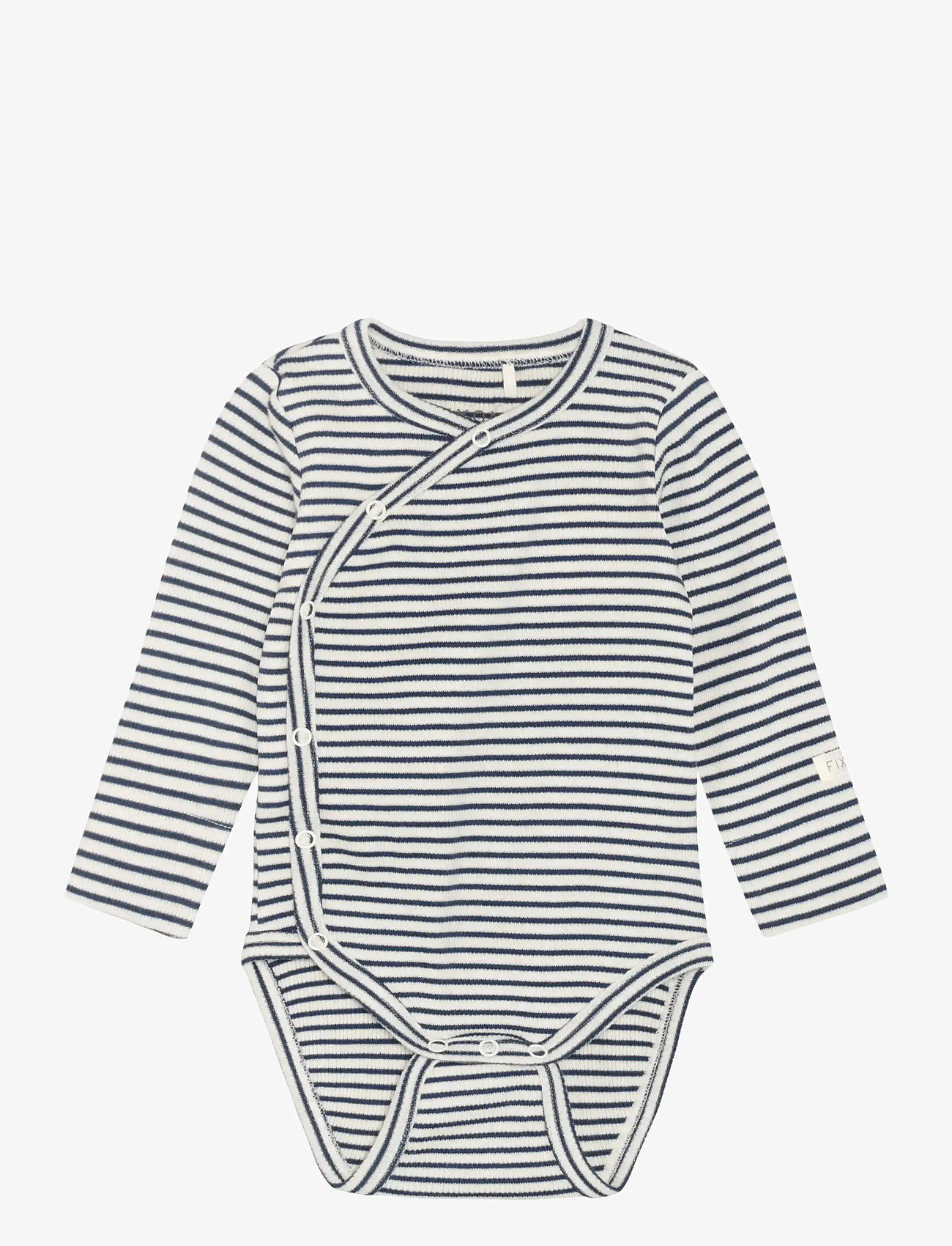 Fixoni - Wrap Body LS Rib - shop efter alder - vintage indigo - 0