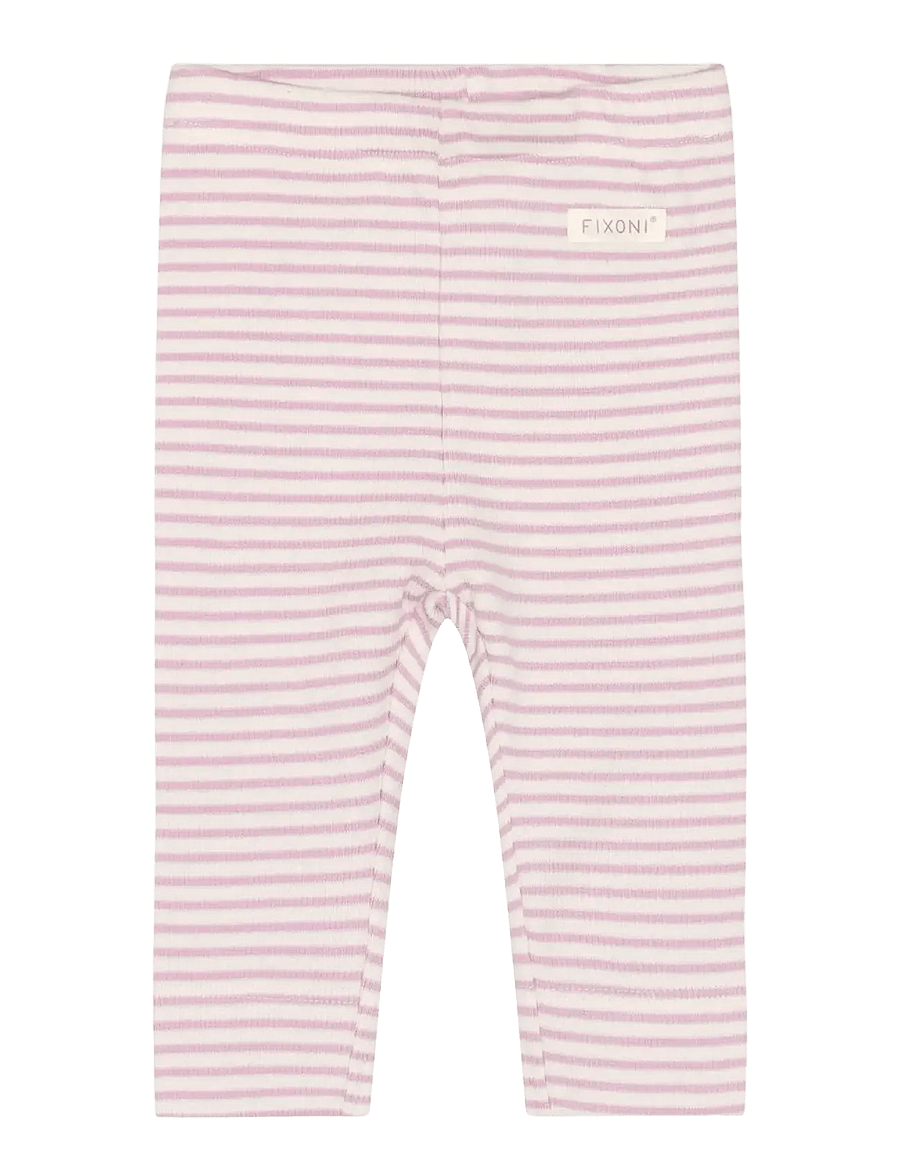 Fixoni - Leggings Rib - leggings - bleached mauve - 0