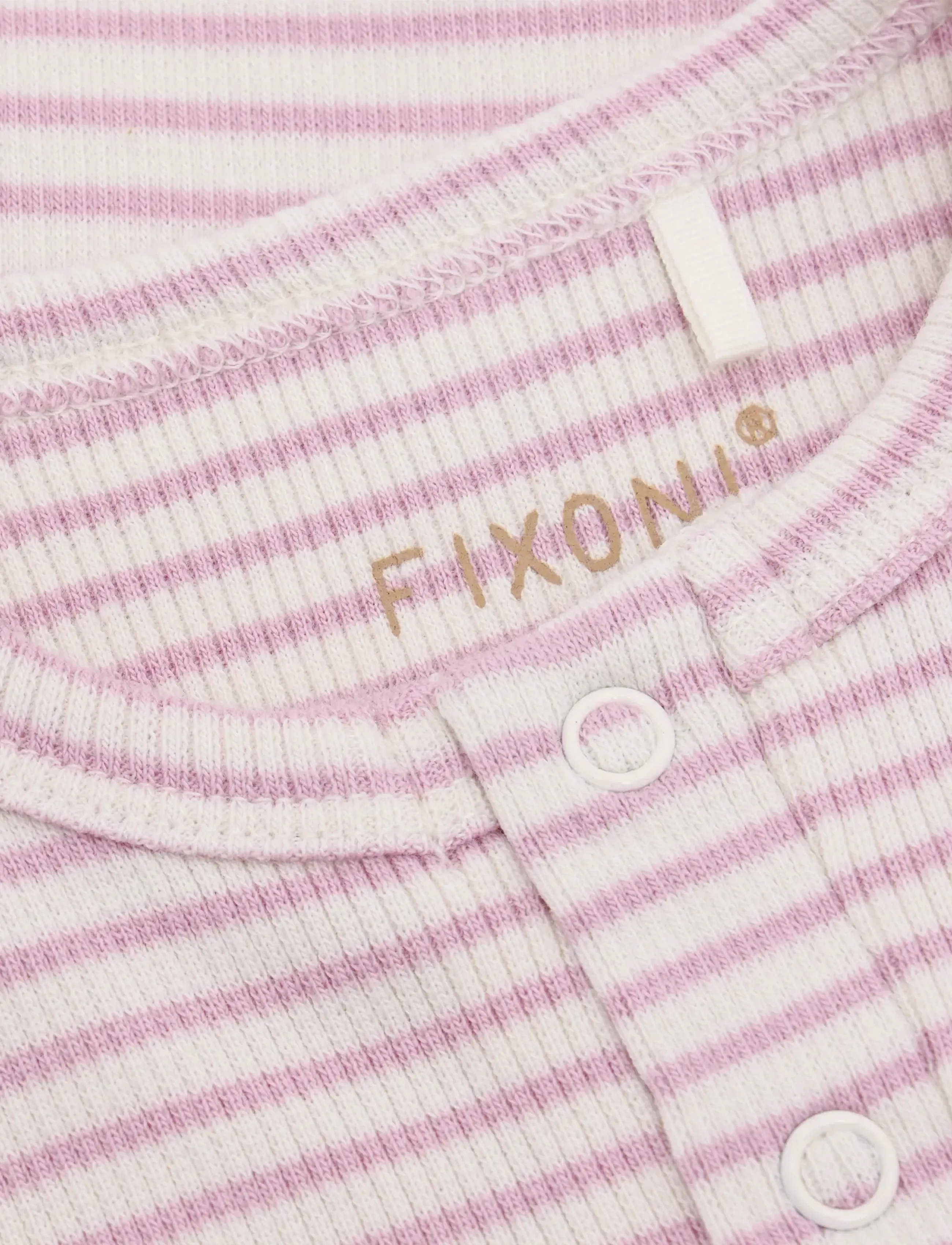 Fixoni - Romper LS Rib - vasaros pasiūlymai - bleached mauve - 2