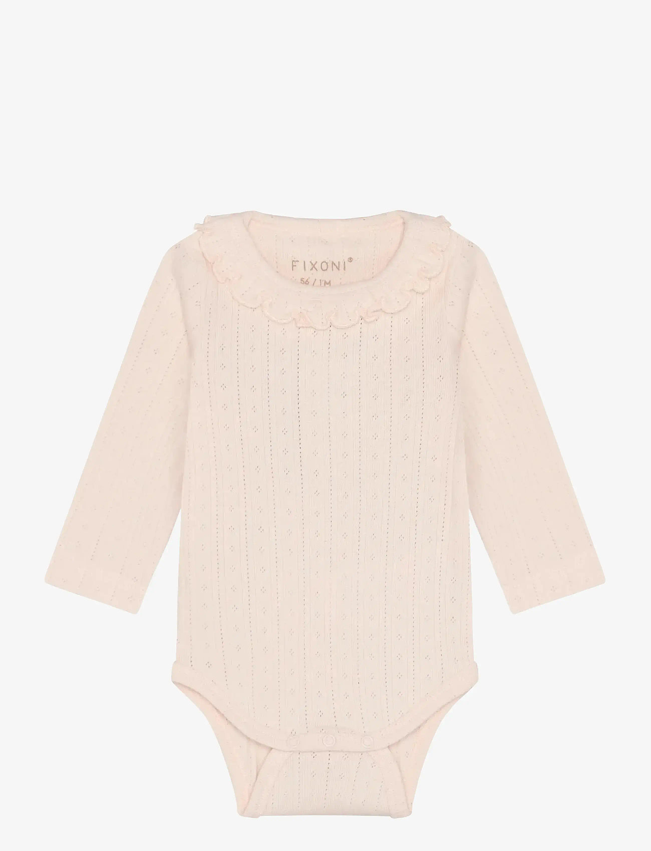 Fixoni - Body LS Pointelle - long-sleeved - soft pink - 1