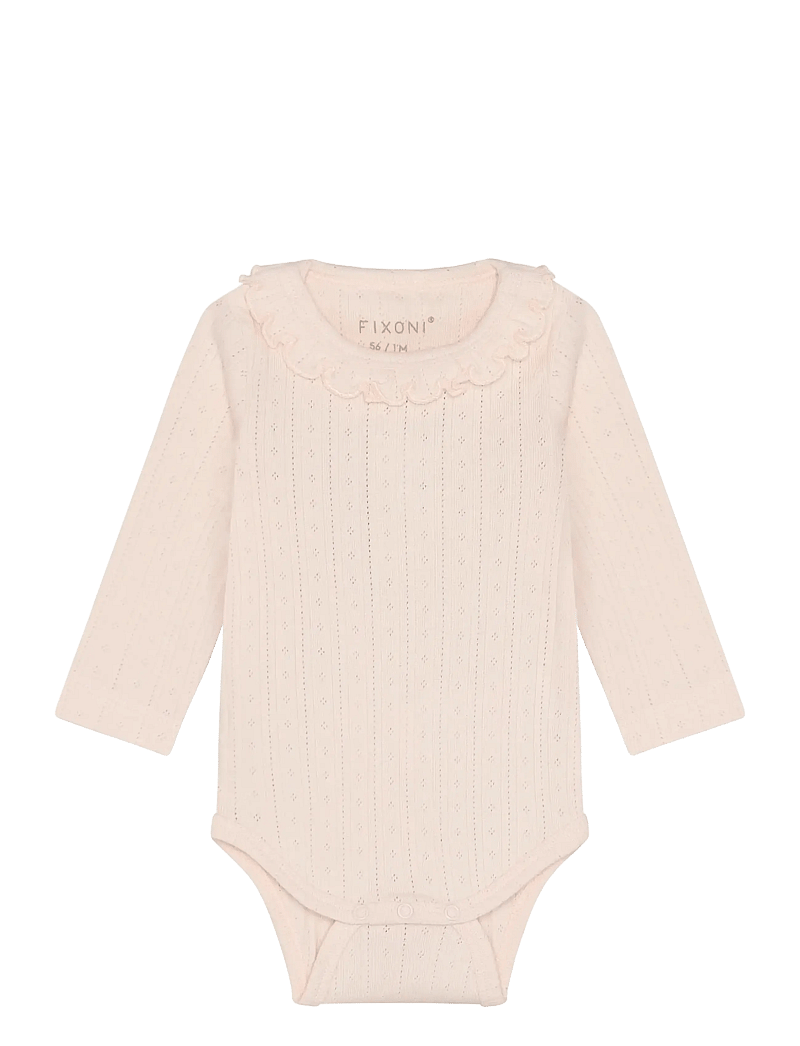 Fixoni - Body LS Pointelle - long-sleeved - soft pink - 1