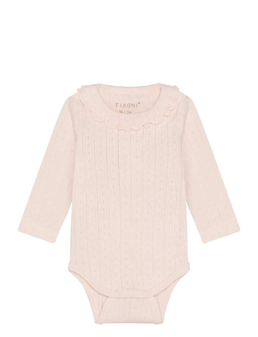 Fixoni - Body LS Pointelle - långärmade - soft pink - 1