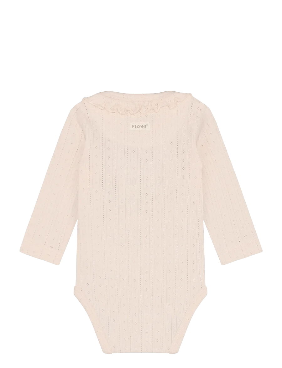 Fixoni - Body LS Pointelle - långärmade - soft pink - 2