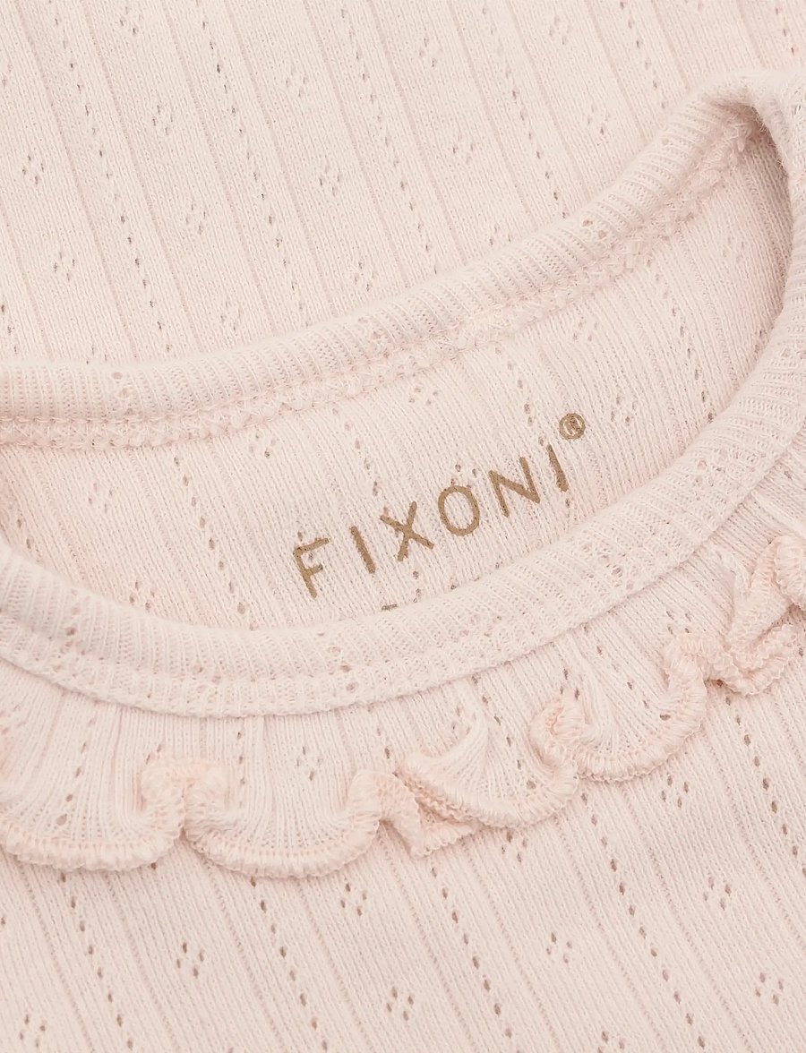 Fixoni - Body LS Pointelle - långärmade - soft pink - 3