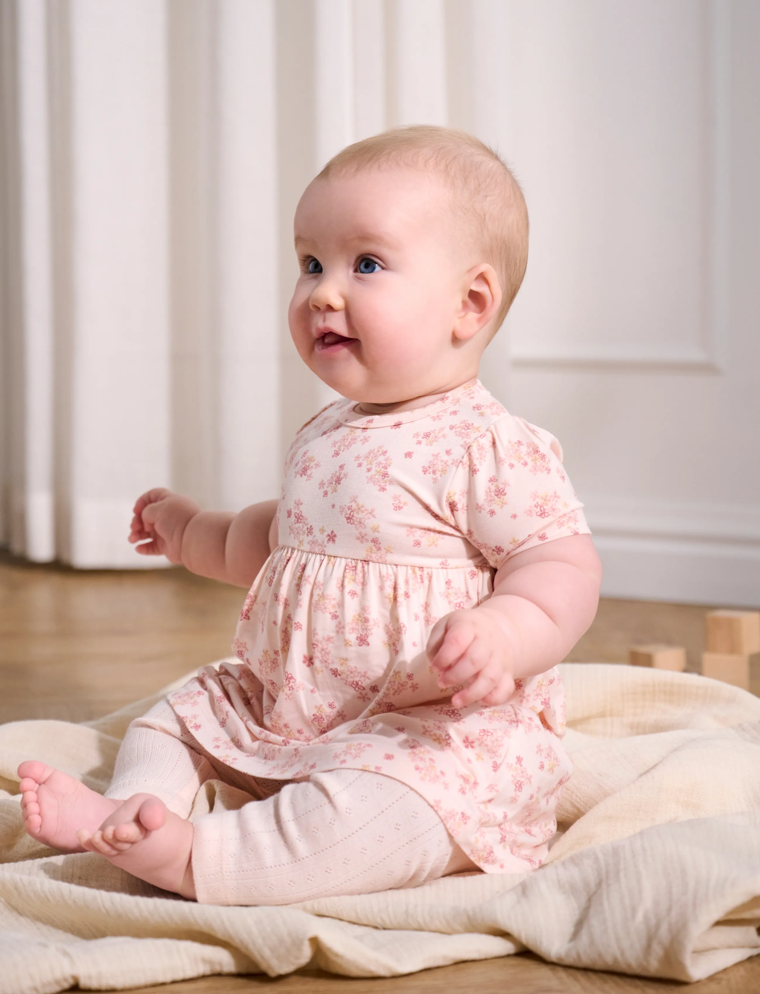 Fixoni Leggings Pointelle, 86, Unterteile, Rosa - Leggings, Kinder