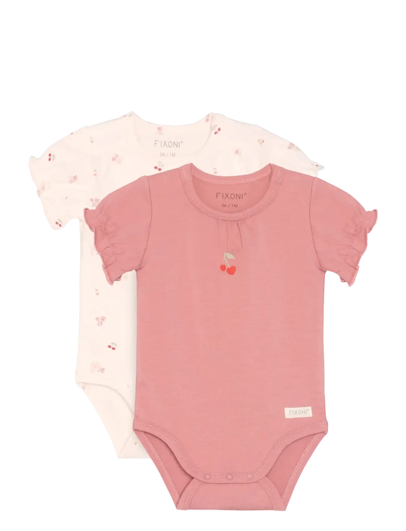 FIXONI Body Ss 2-Pack Pink - 74 - Kinder
