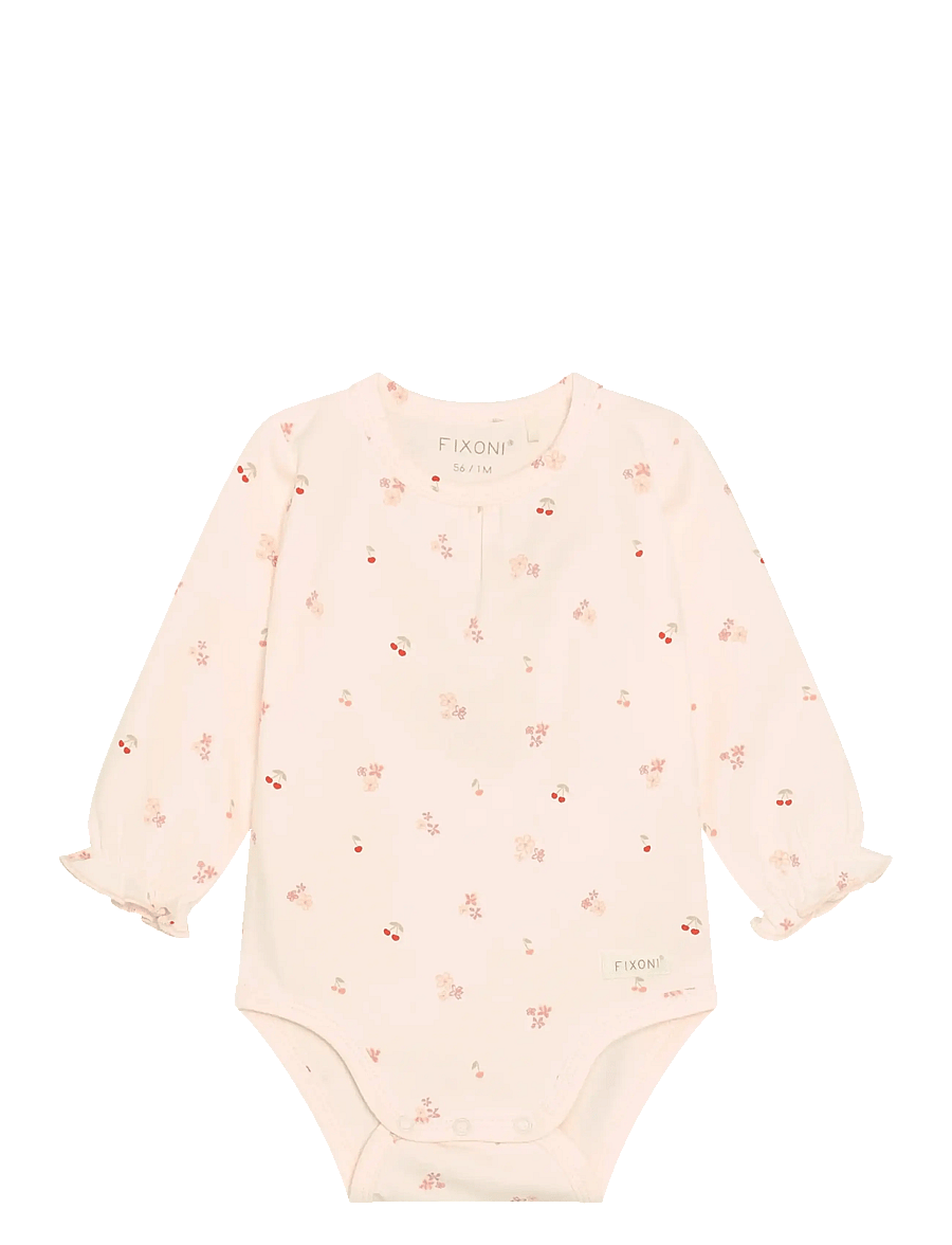 Fixoni - Body LS - långärmade bodies - dusty rose - 0