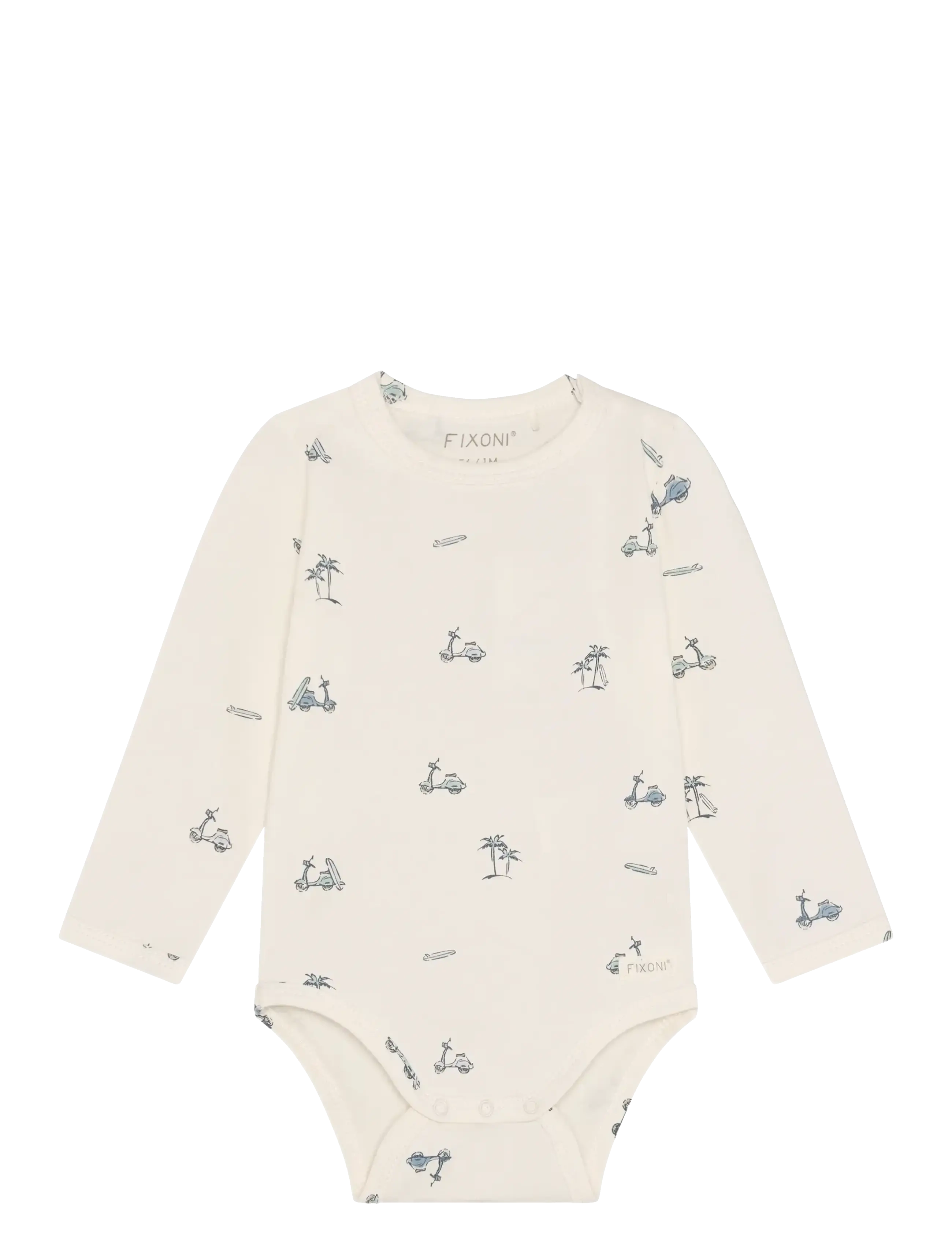 Fixoni Body Ls, 56, Bodys, Creme - Long-sleeved, Kinder