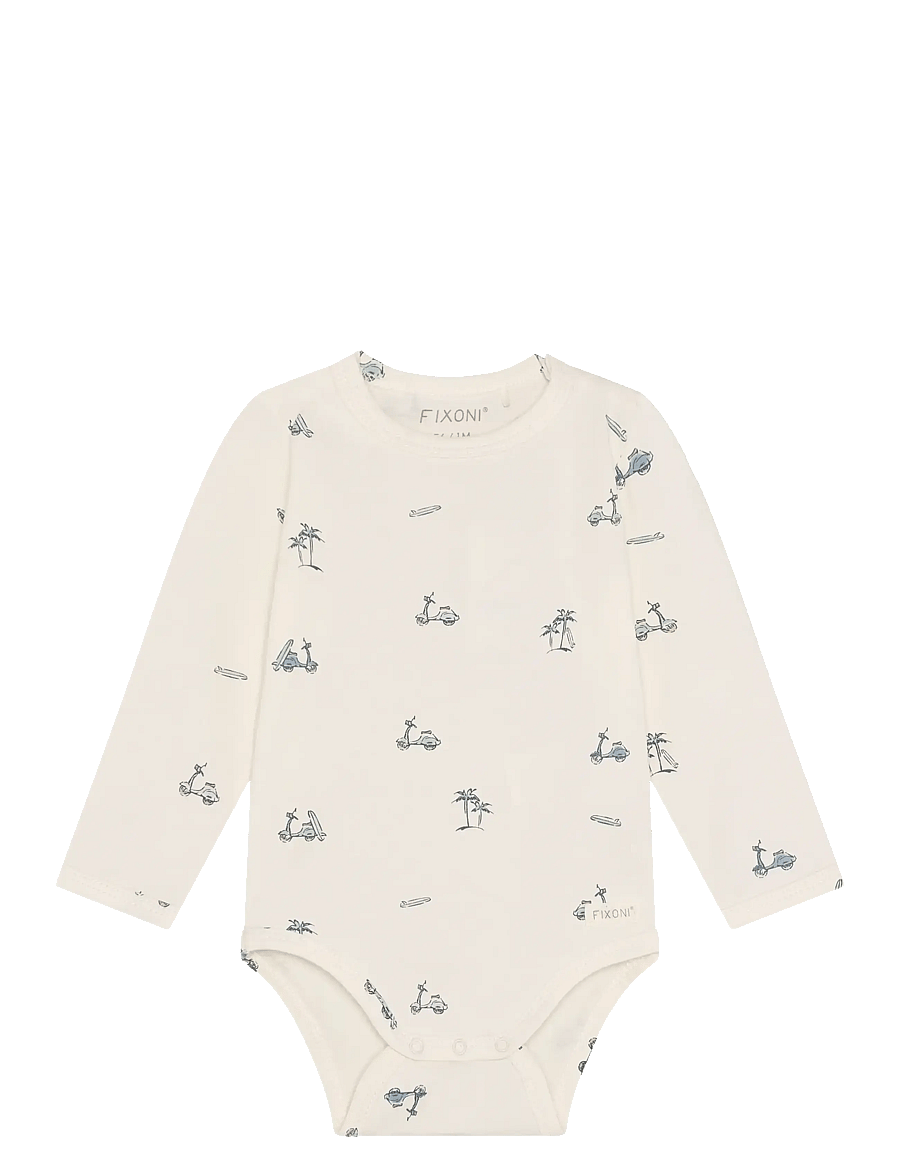 Fixoni - Body LS - långärmade bodies - mountain spring - 0