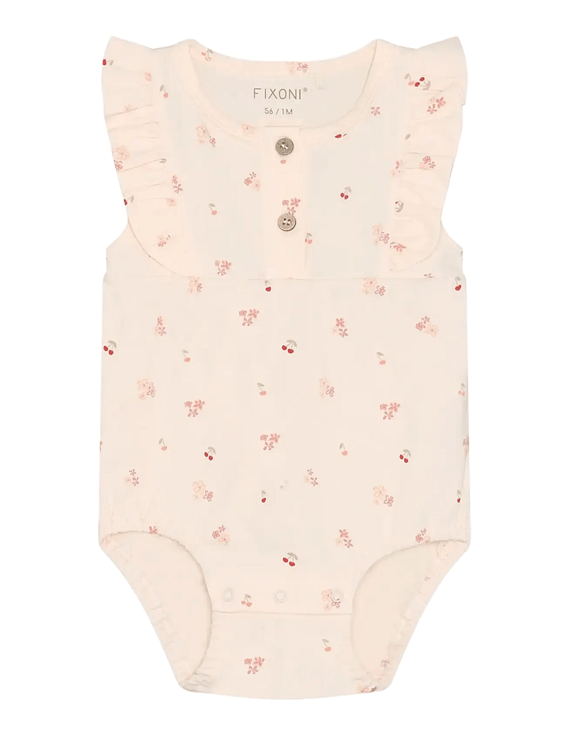 Fixoni - Romper SS - kortærmede heldragter - dusty rose - 0