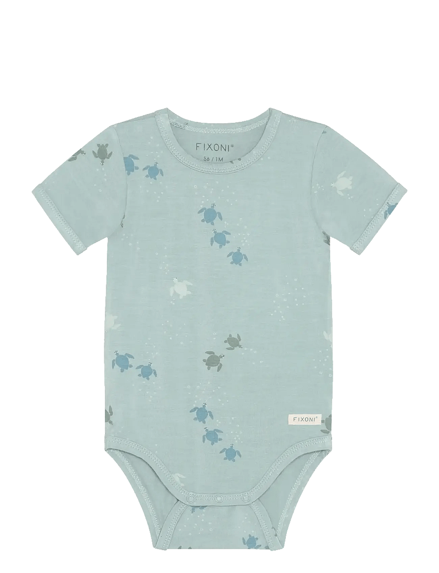Fixoni - Body SS - kortærmede bodyer - gray mist - 0