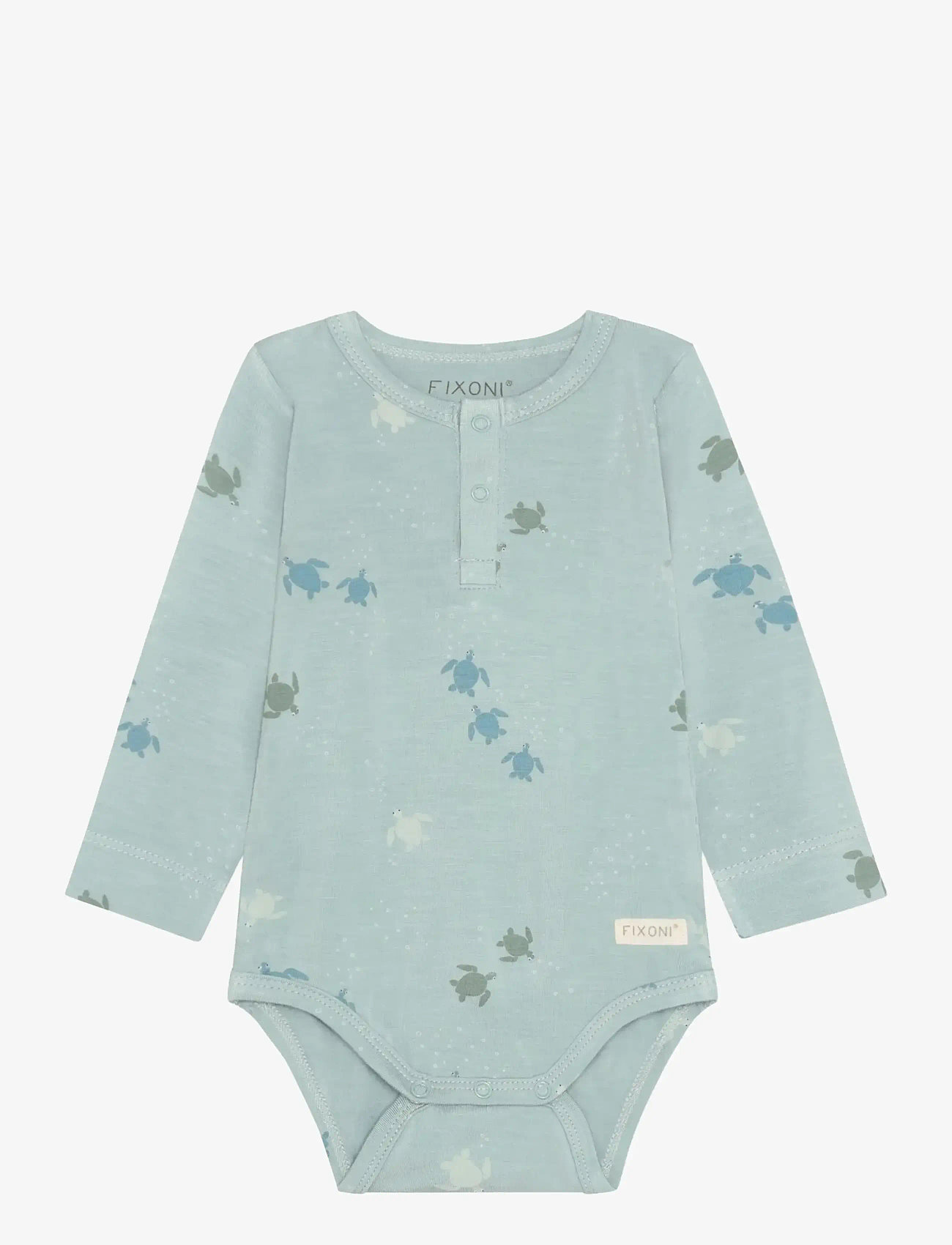 Fixoni - Body LS - langærmede bodyer - gray mist - 0
