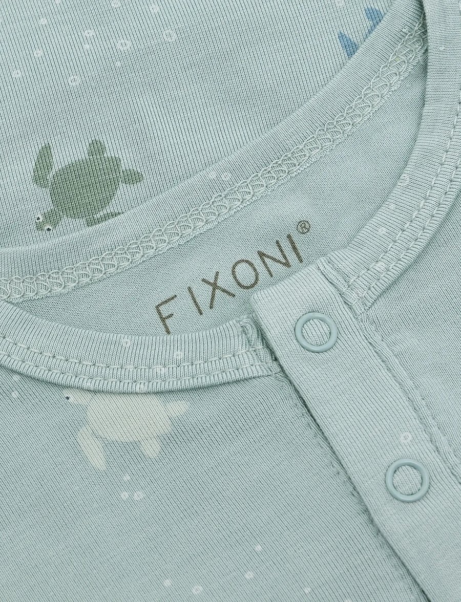 Fixoni - Body LS - rompers met lange mouwen - gray mist - 2