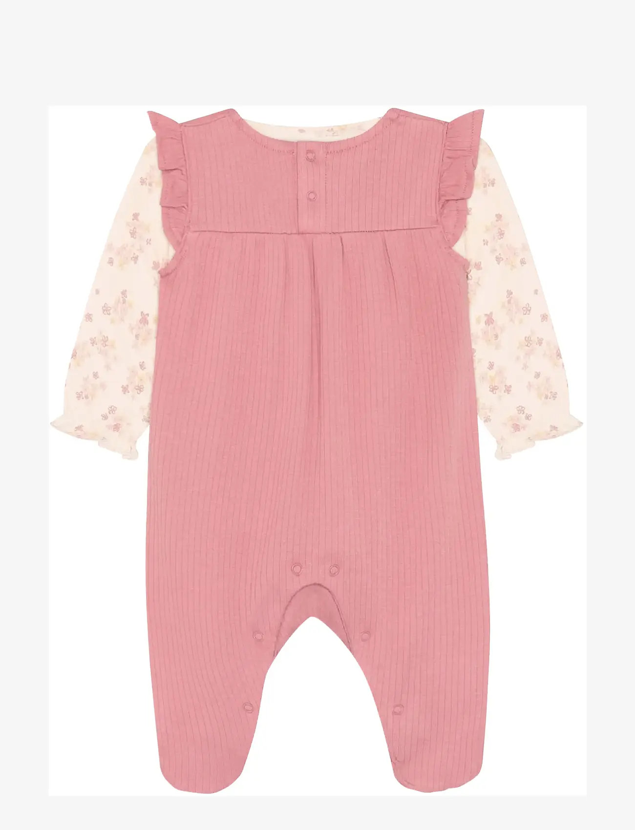 Fixoni - Set w. Body and Romper Rib - set med body - dusty rose - 1