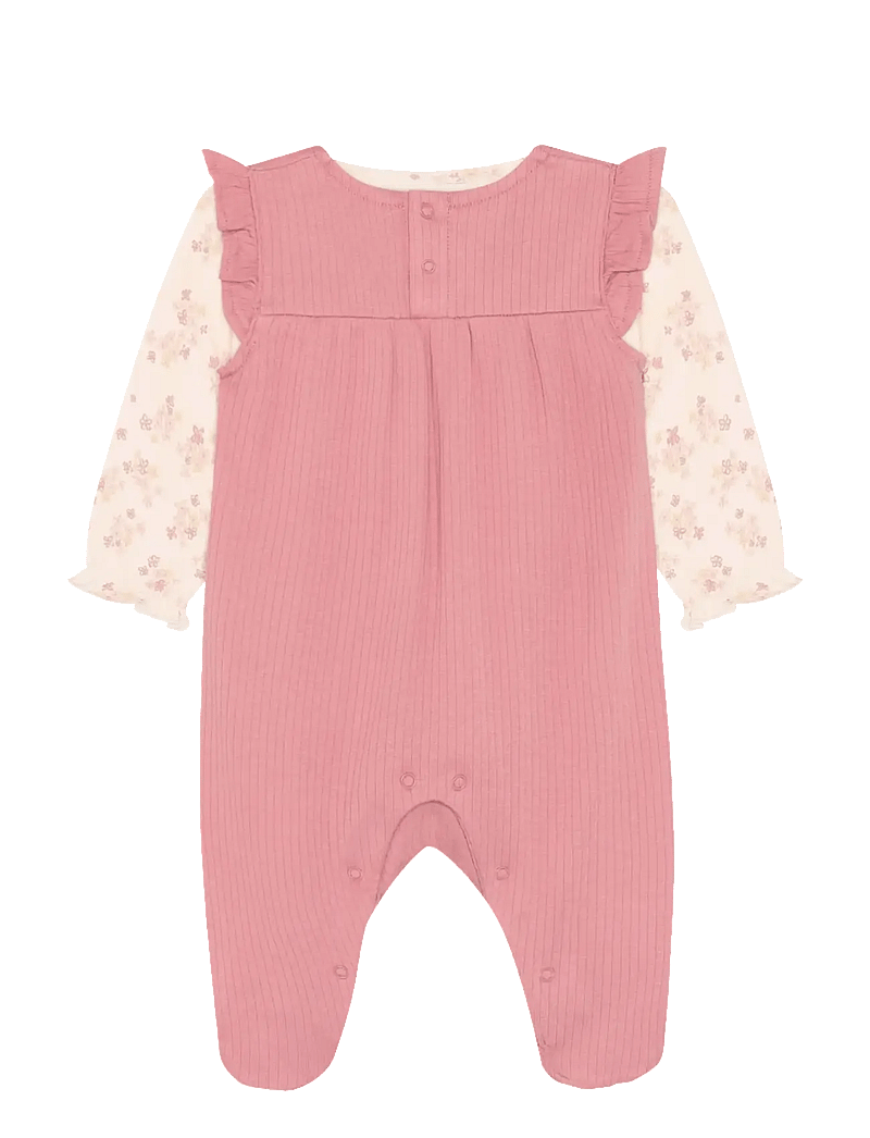 Fixoni - Set w. Body and Romper Rib - set med body - dusty rose - 1