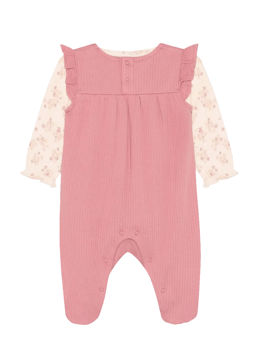 Fixoni - Set w. Body and Romper Rib - sets mit body - dusty rose - 1