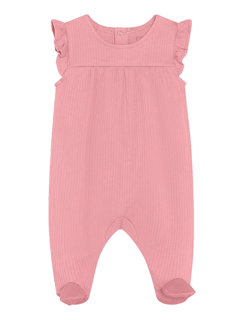 Fixoni - Set w. Body and Romper Rib - set med body - dusty rose - 2