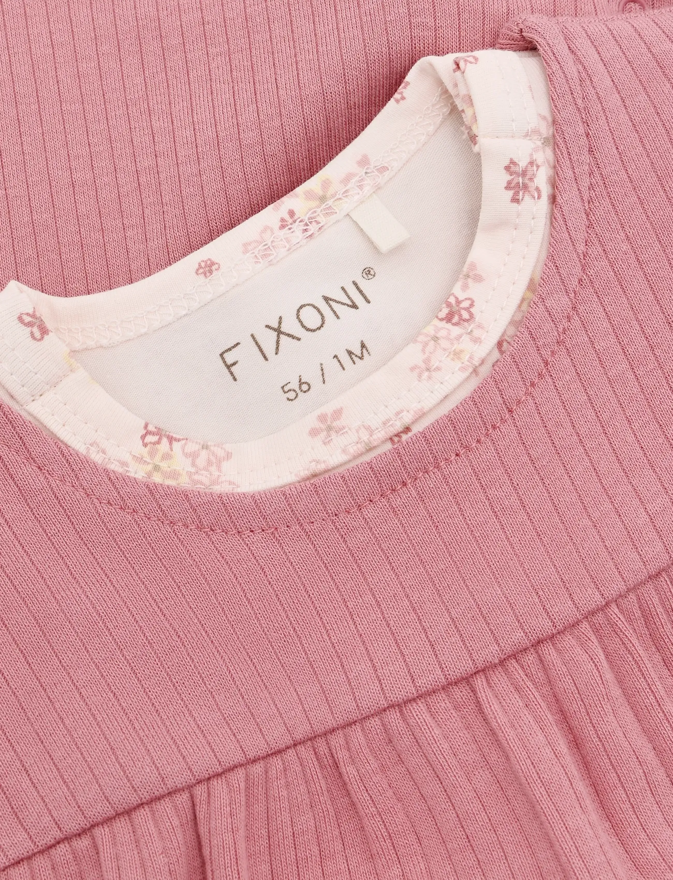 Fixoni - Set w. Body and Romper Rib - sets with body - dusty rose - 3